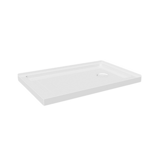 Shower Base Acrylic 60" x 36" - 2 Wall Setup - Right Drain - White