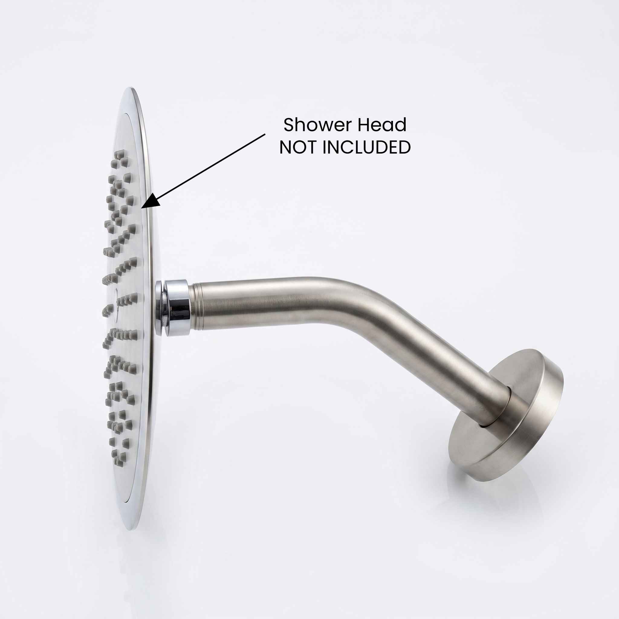 Shower Arm Brushed Nickel - Round