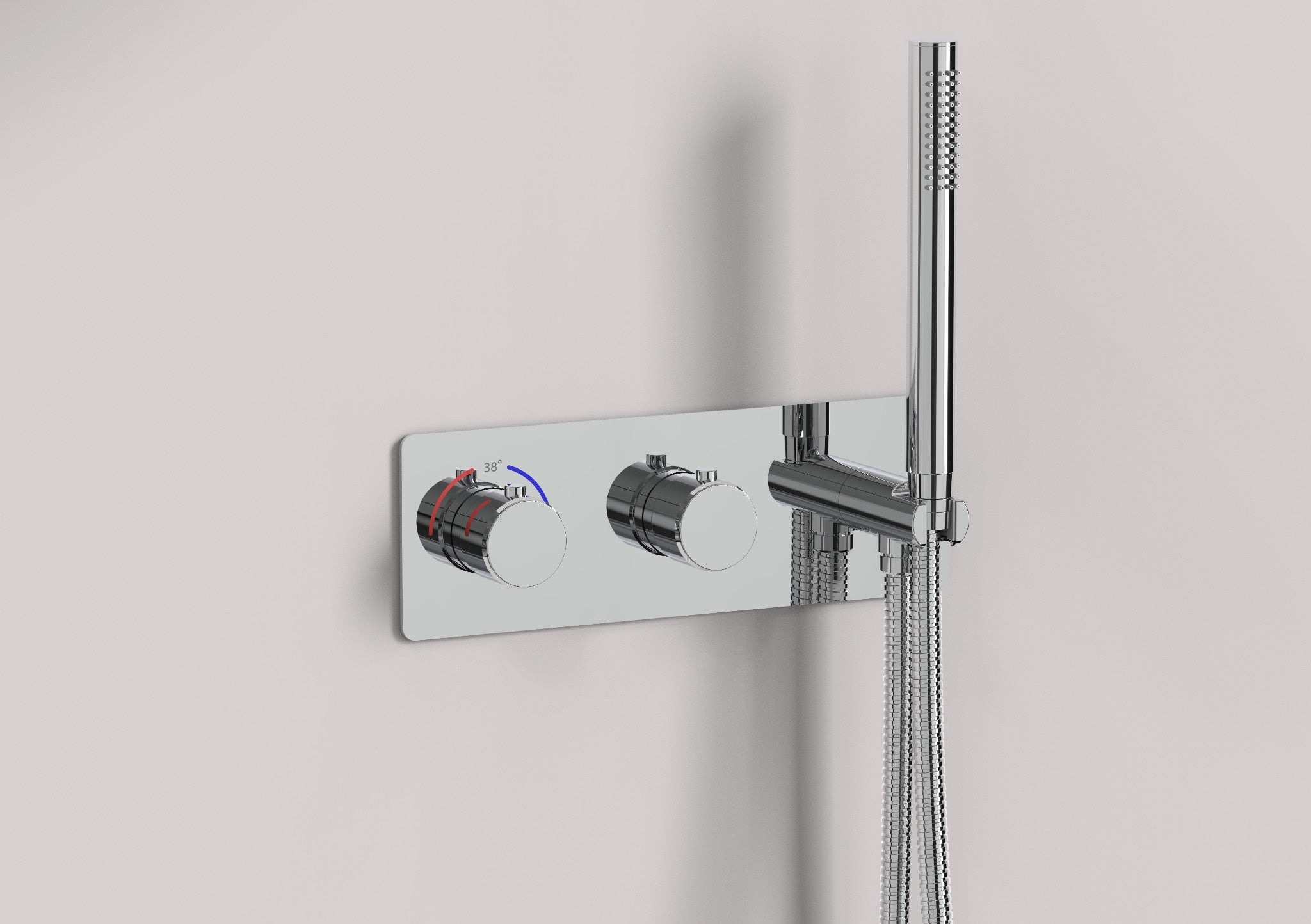 Ensemble de douche thermostatique Arvo 2 fonctions en chrome