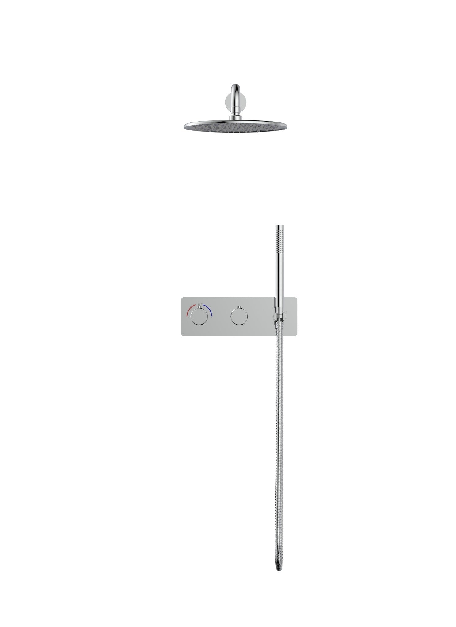 Ensemble de douche thermostatique Arvo 2 fonctions en chrome