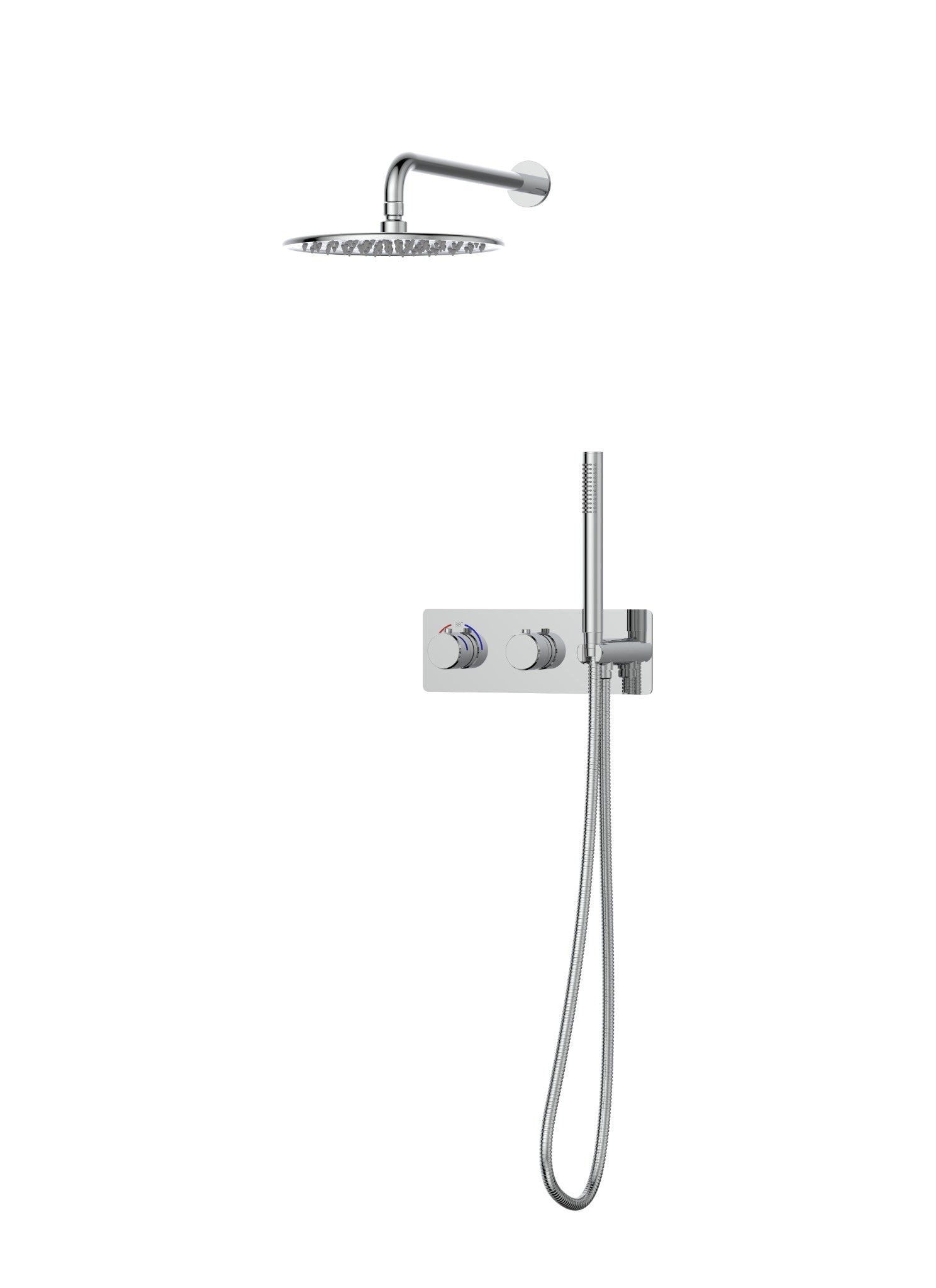 Ensemble de douche thermostatique Arvo 2 fonctions en chrome