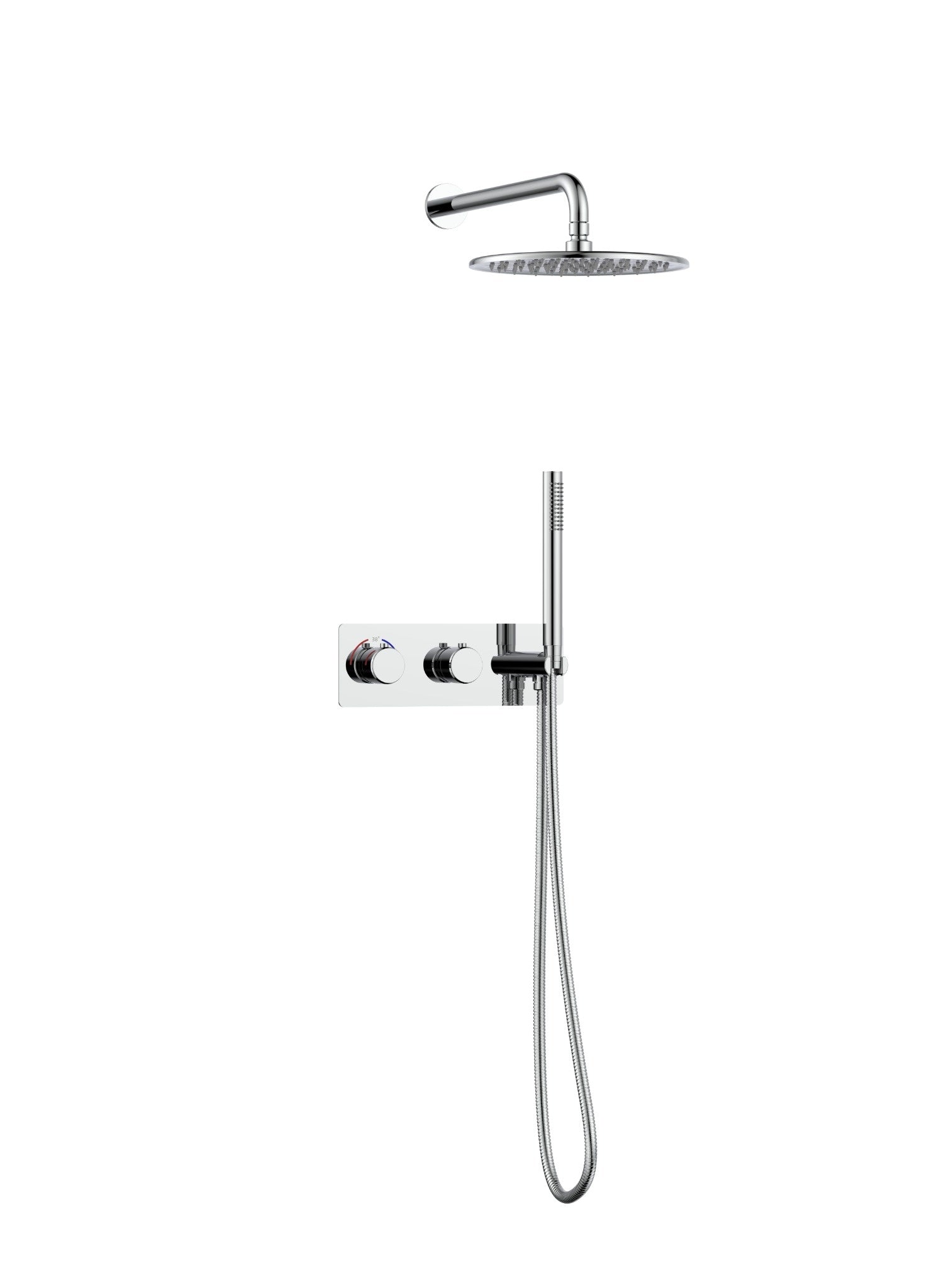 Ensemble de douche thermostatique Arvo 2 fonctions en chrome
