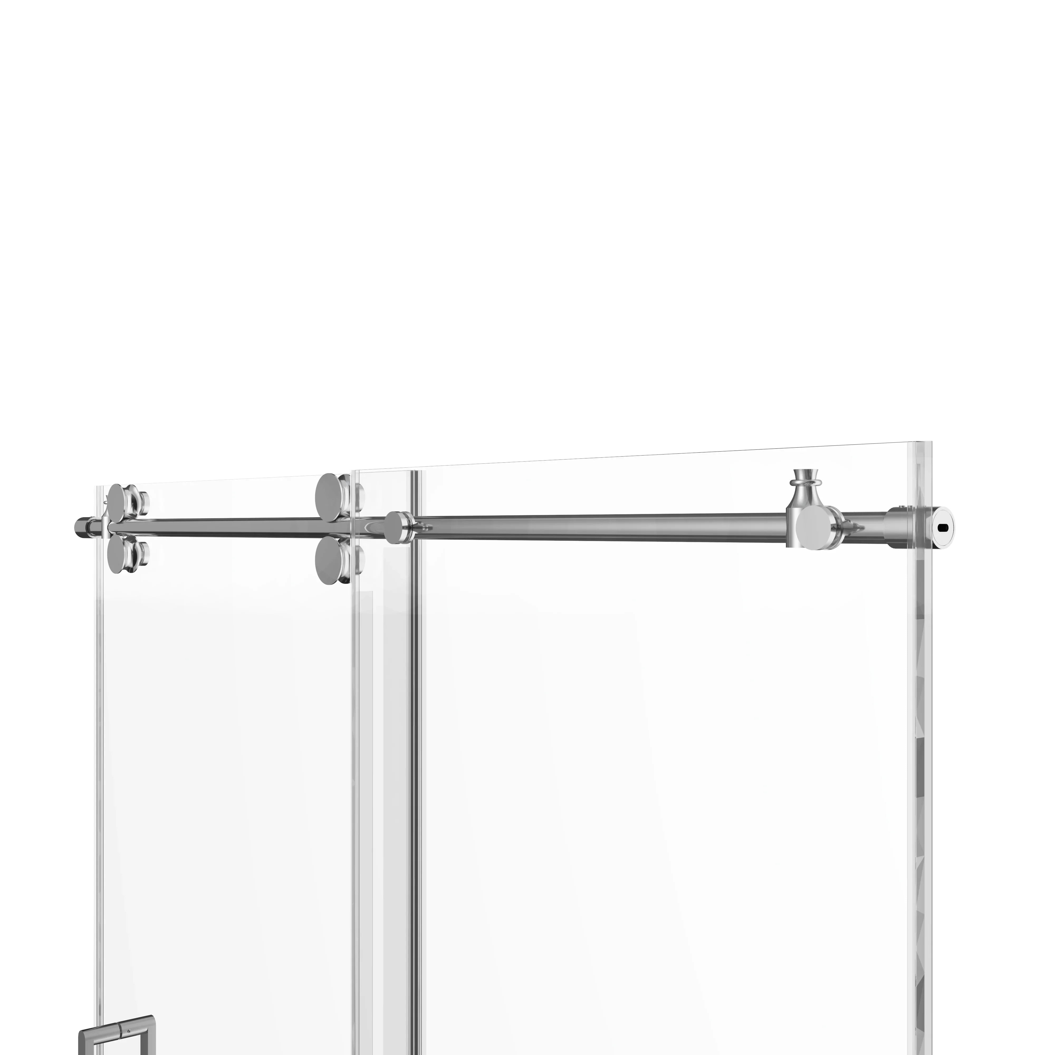 Porte de douche coulissante chromée pour alcôve 60po x 76po