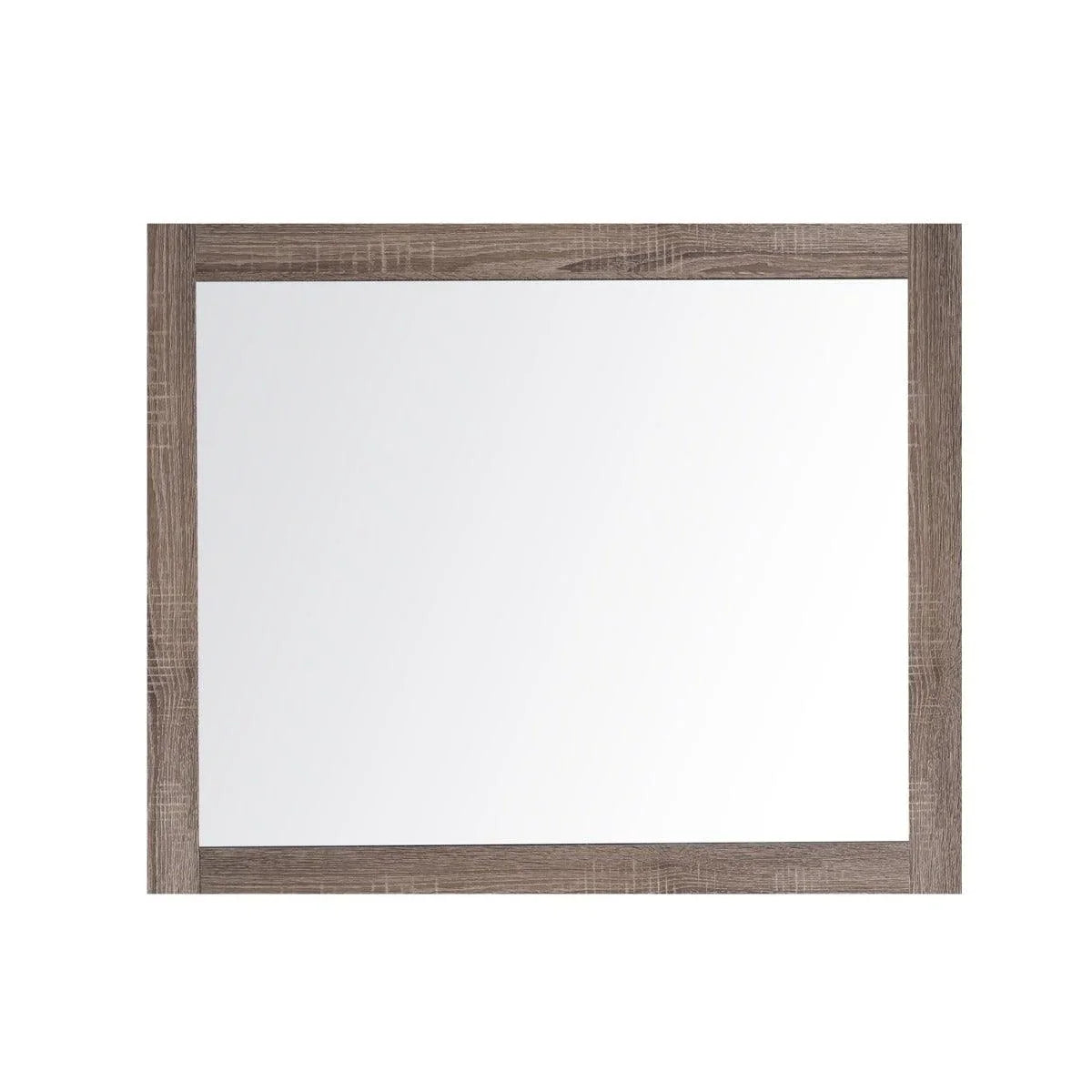 Miroir Rectangulaire 36po avec Cadre en Chêne Doux