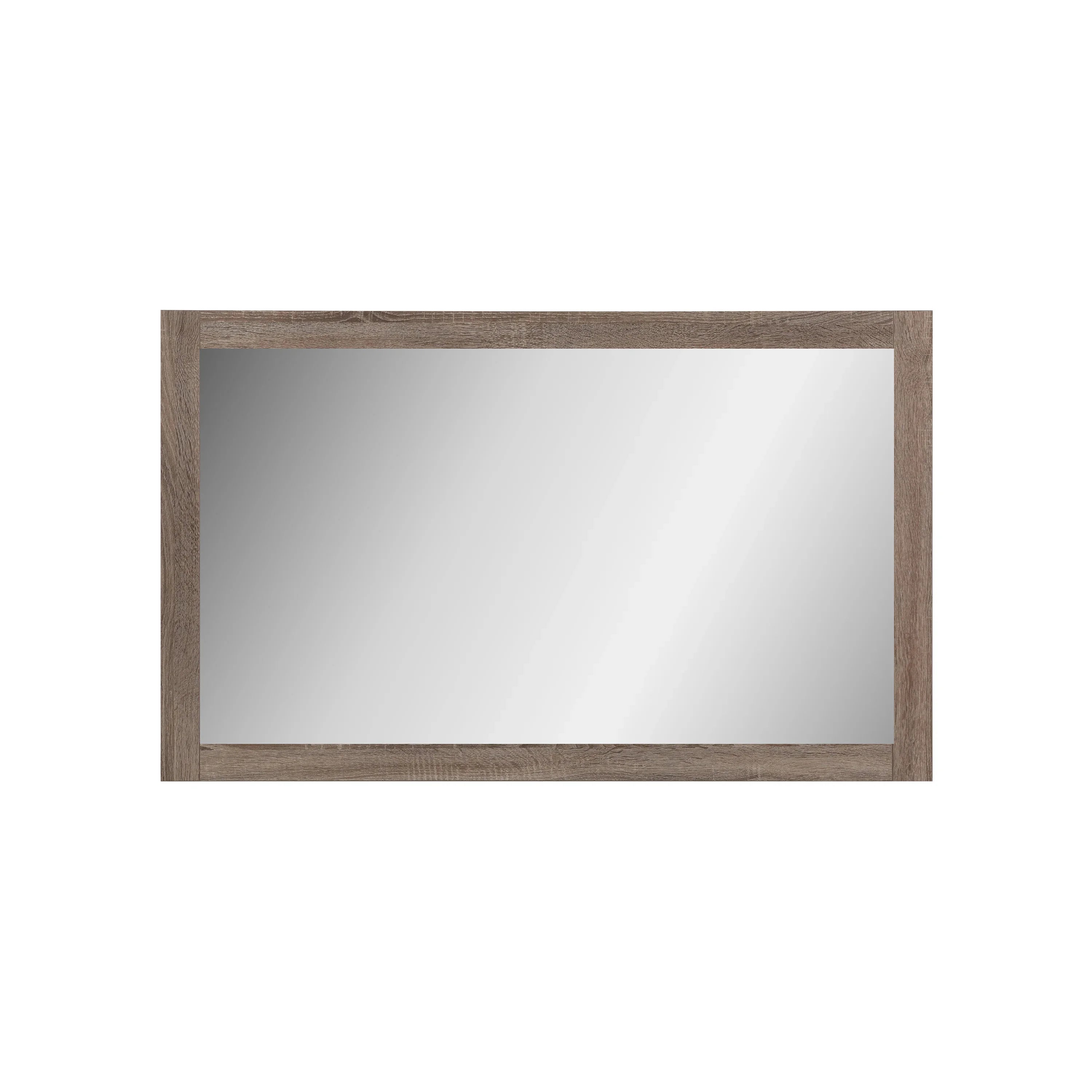 Miroir Rectangulaire 48po avec Cadre Chêne Tendre