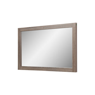 Miroir Rectangulaire de 48po avec Cadre en Chêne Tendre