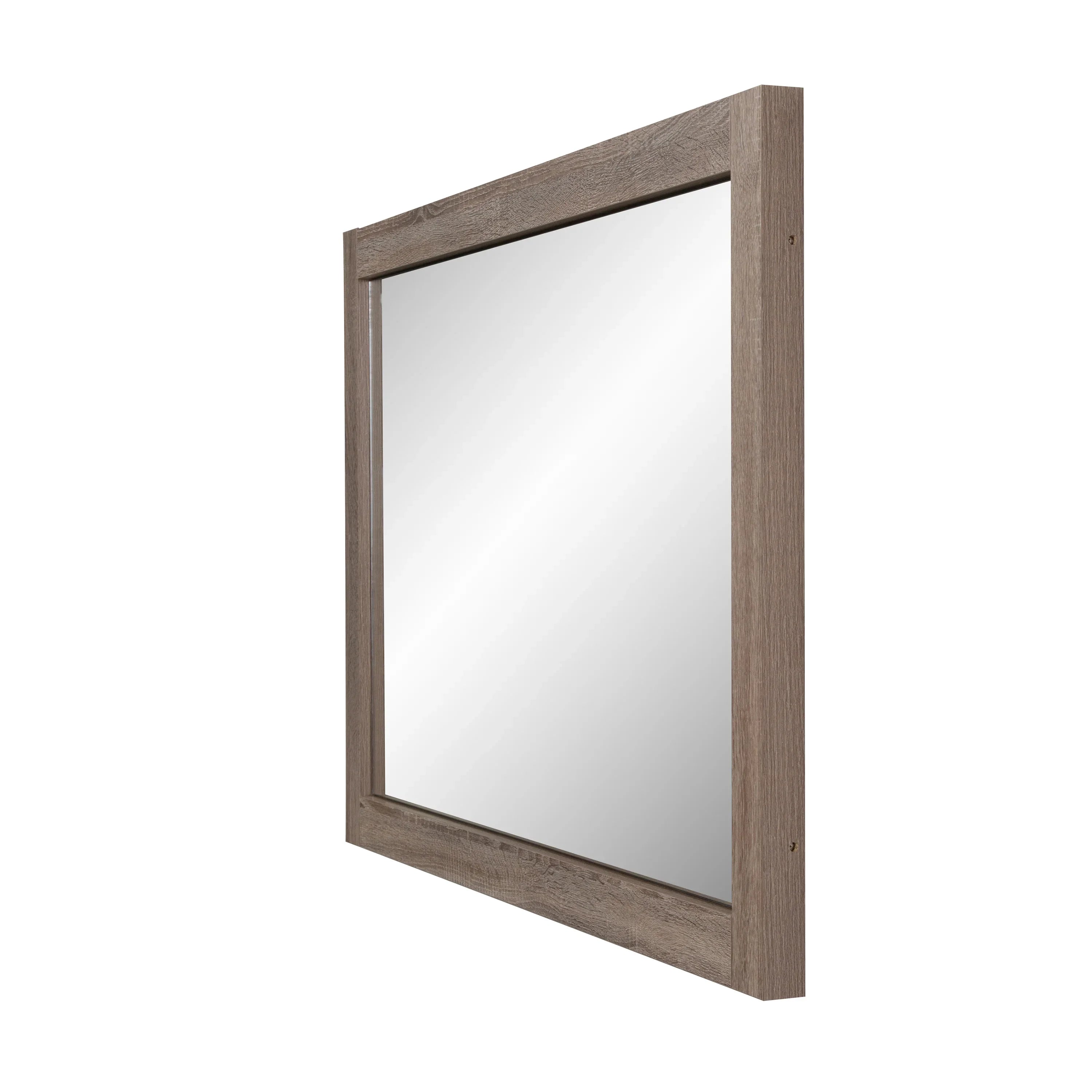 Miroir Rectangulaire 48po avec Cadre Chêne Tendre