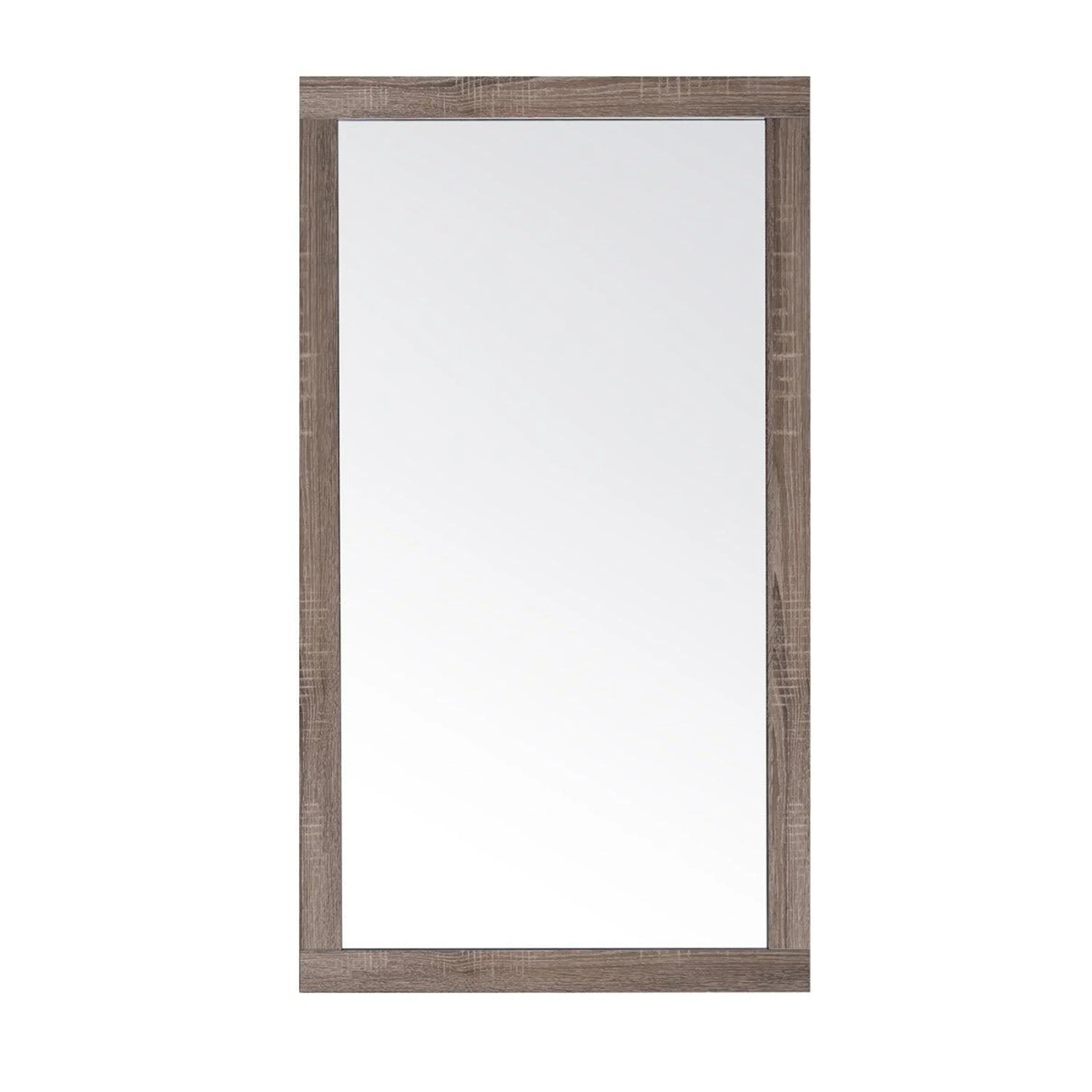 Miroir Rectangulaire 60po avec Cadre en Chêne Doux