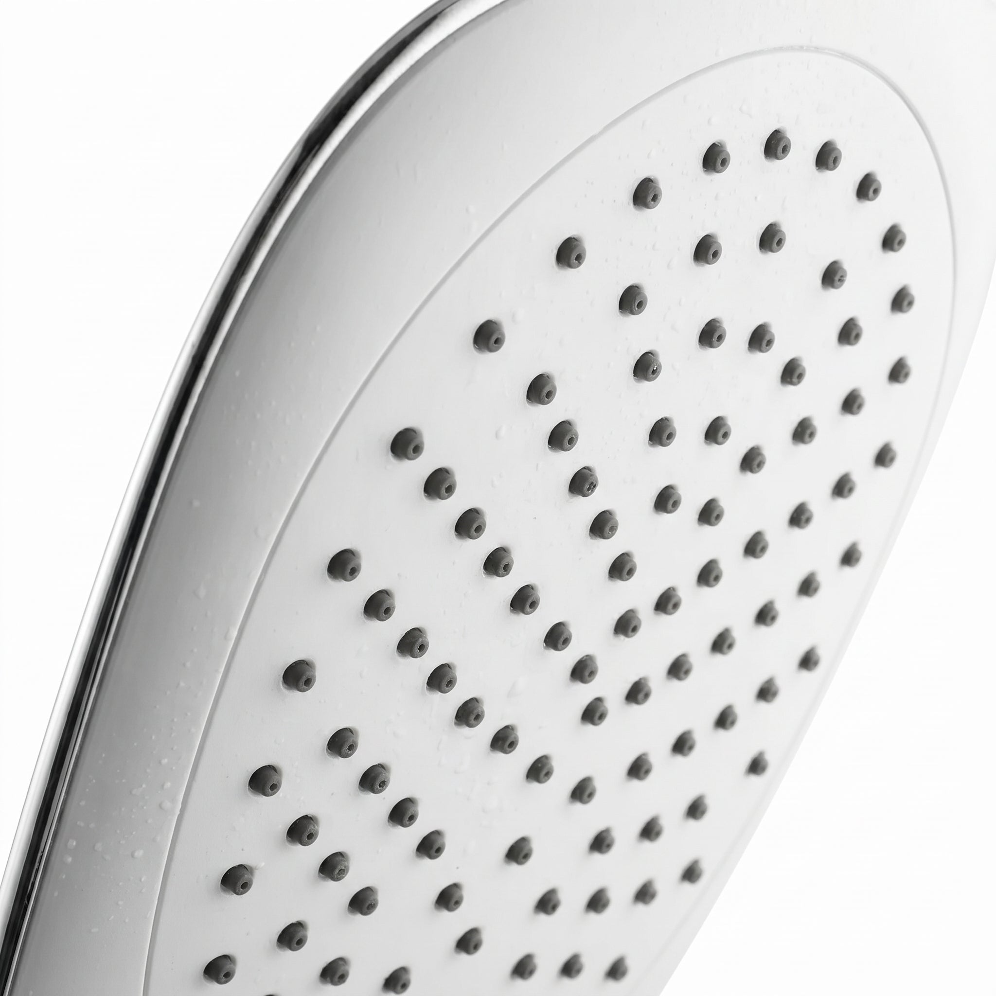 Showerhead White and Chrome - Square
