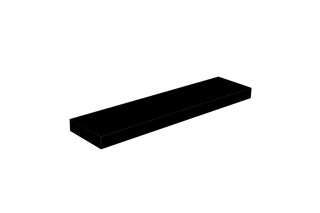 24" Wall-Mount Matte Black Shelf - Golden Elite Deco