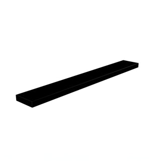 43" Wall-Mount Matte Black Shelf