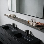 60" Wall-Mount Maple Grey Shelf