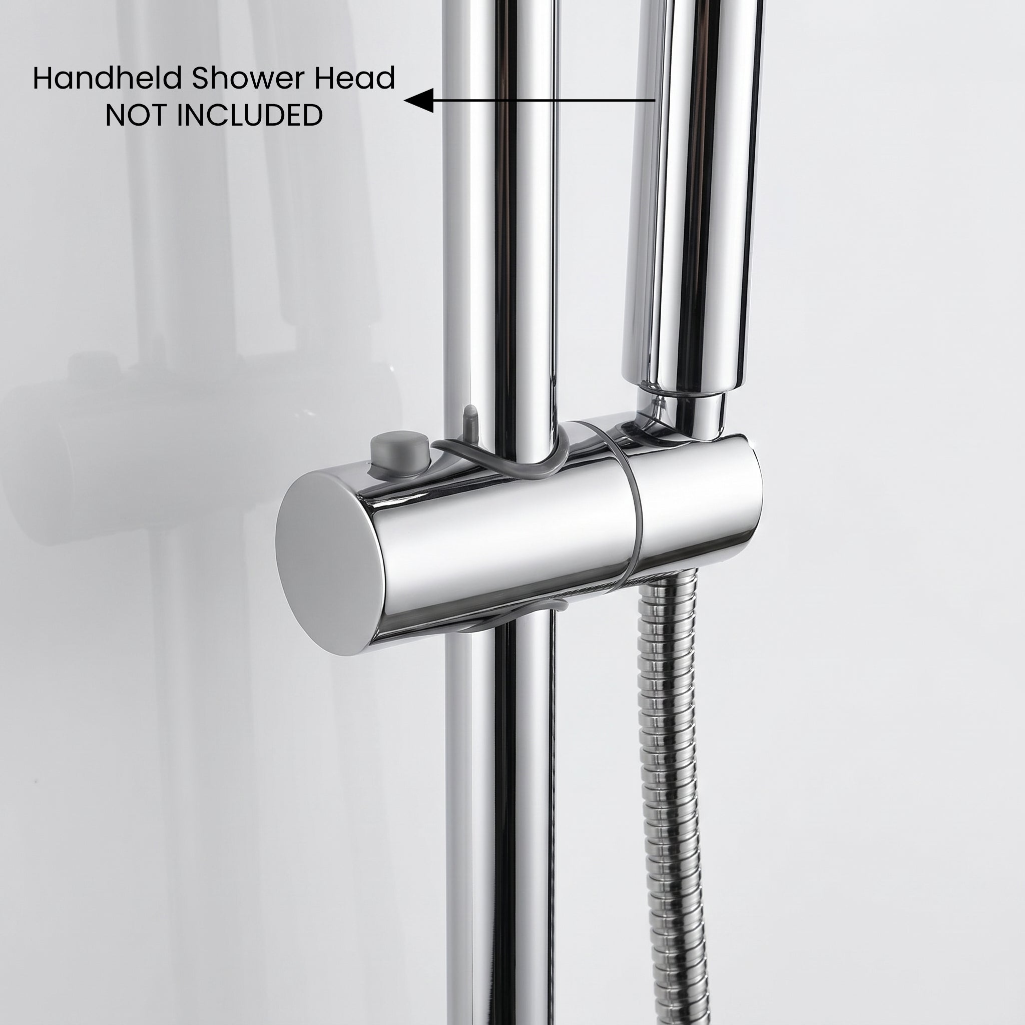 Chrome Thermostatic Shower Mixer with 2-Function Round Control