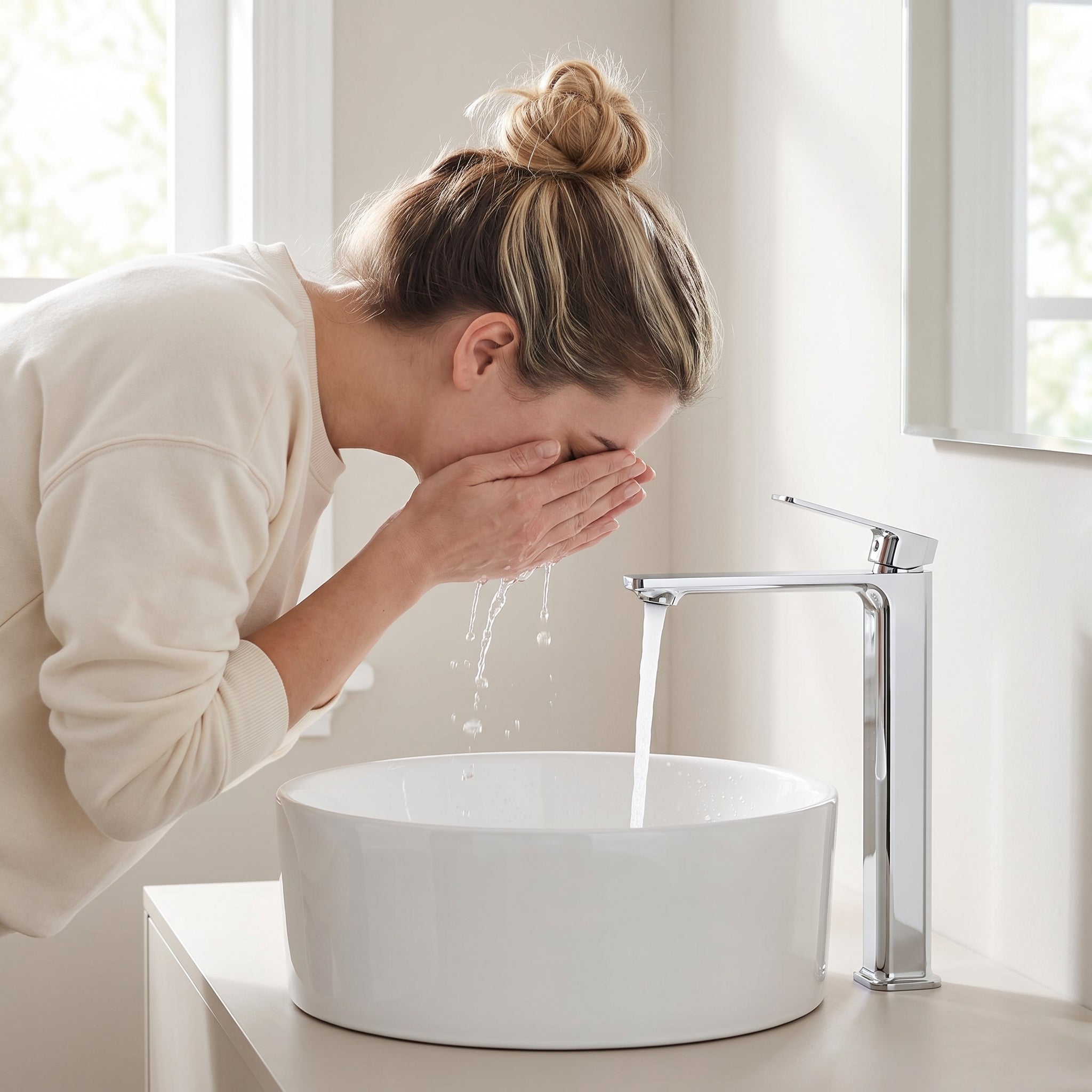 Santorini Single Handle Bathroom Sink Faucet in Chrome