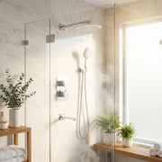 Senay White & Chrome 3-Function Complete Shower Set