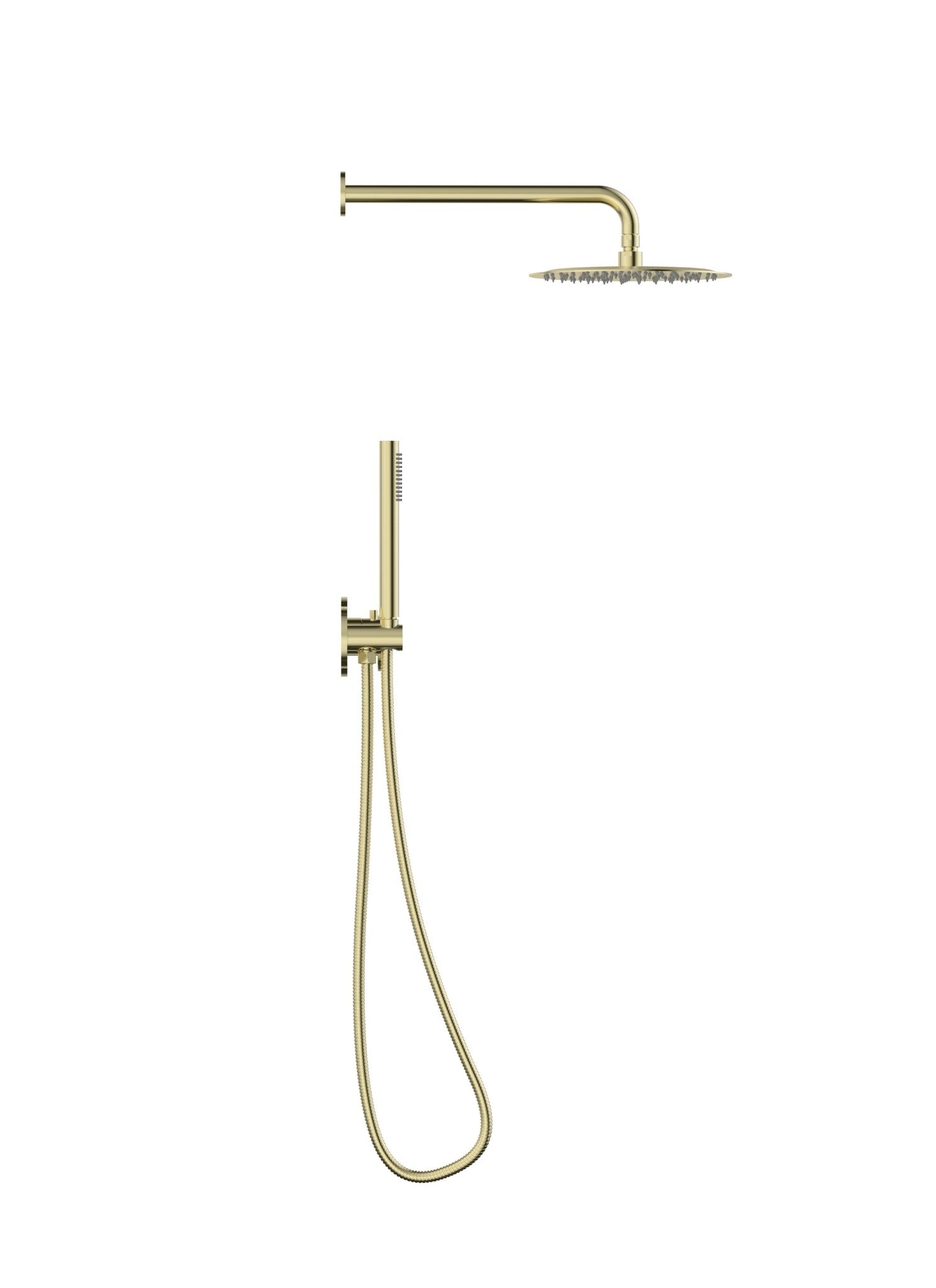 Ensemble de douche à pression équilibrée Luna 2 fonctions en or brossé