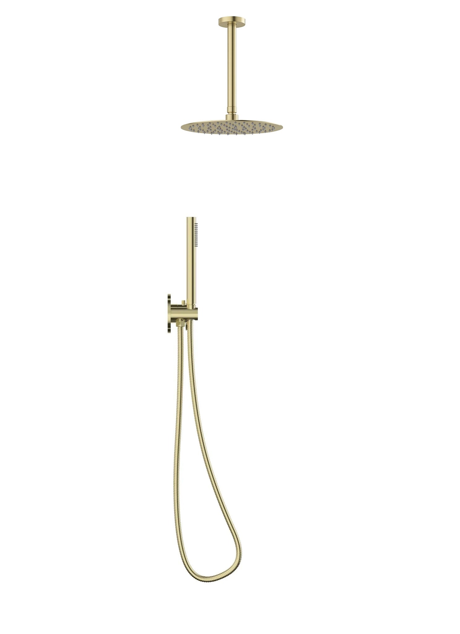 Ensemble de douche à pression équilibrée Luna 2 fonctions en or brossé