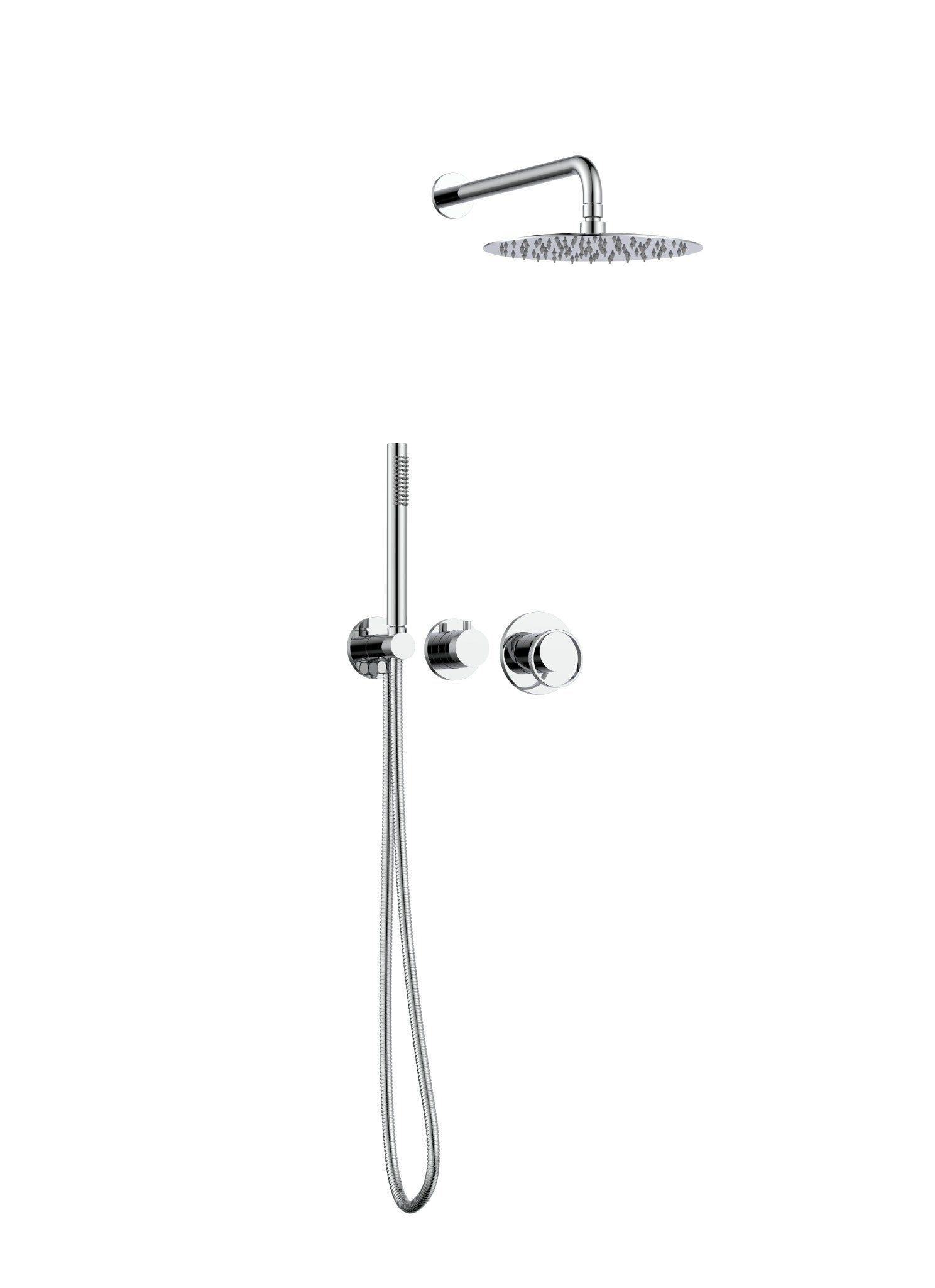 Ensemble de douche thermostatique Luna 2 fonctions - Chrome
