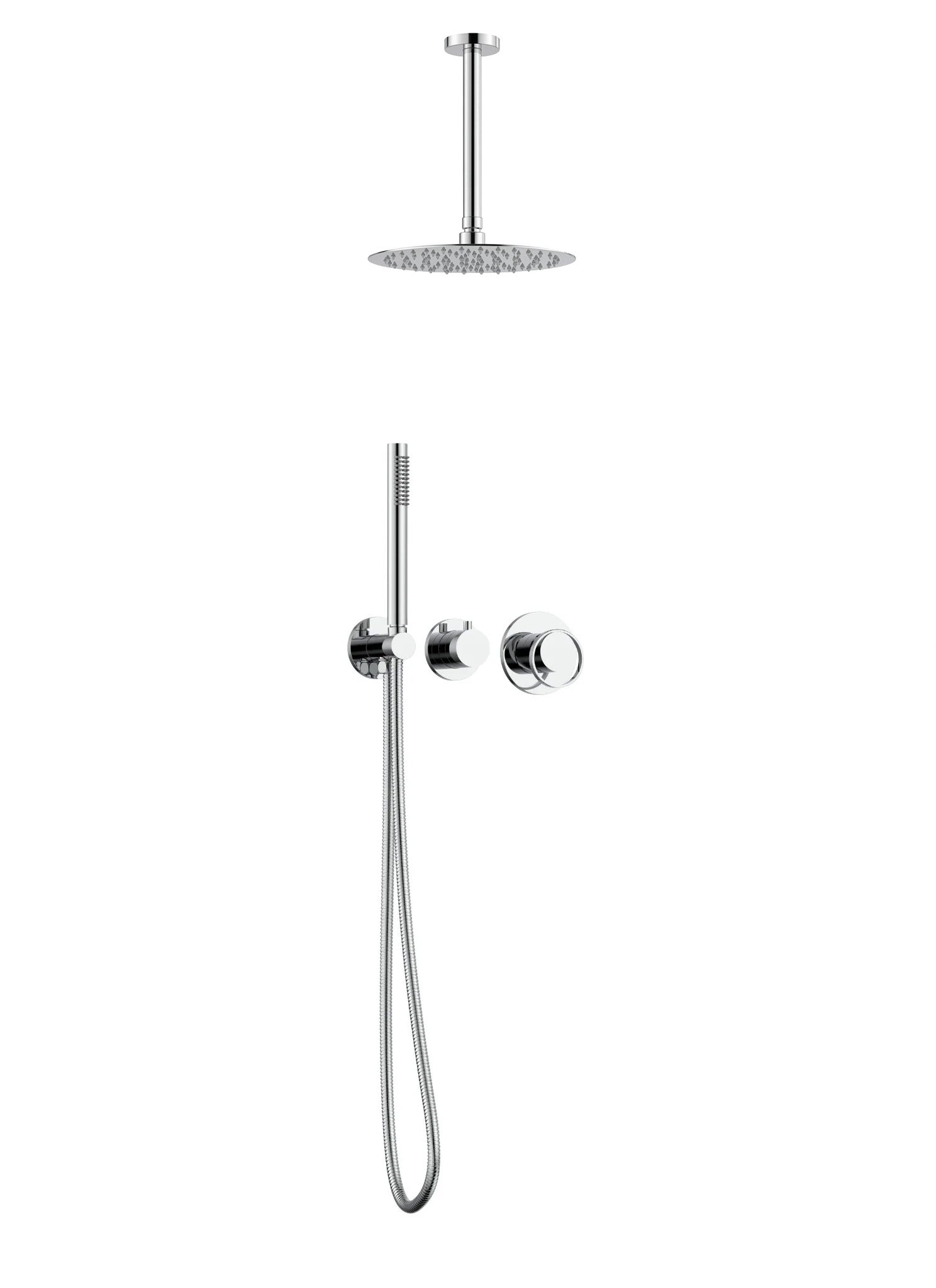 Luna 2-Function Pressure Balance Shower Set in Chrome