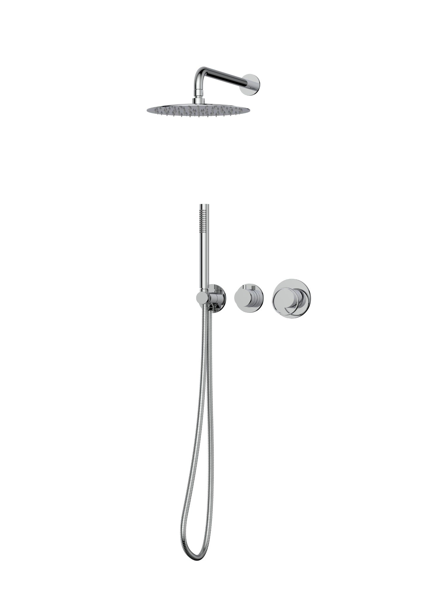 Ensemble de douche thermostatique Luna 2 fonctions - Chrome