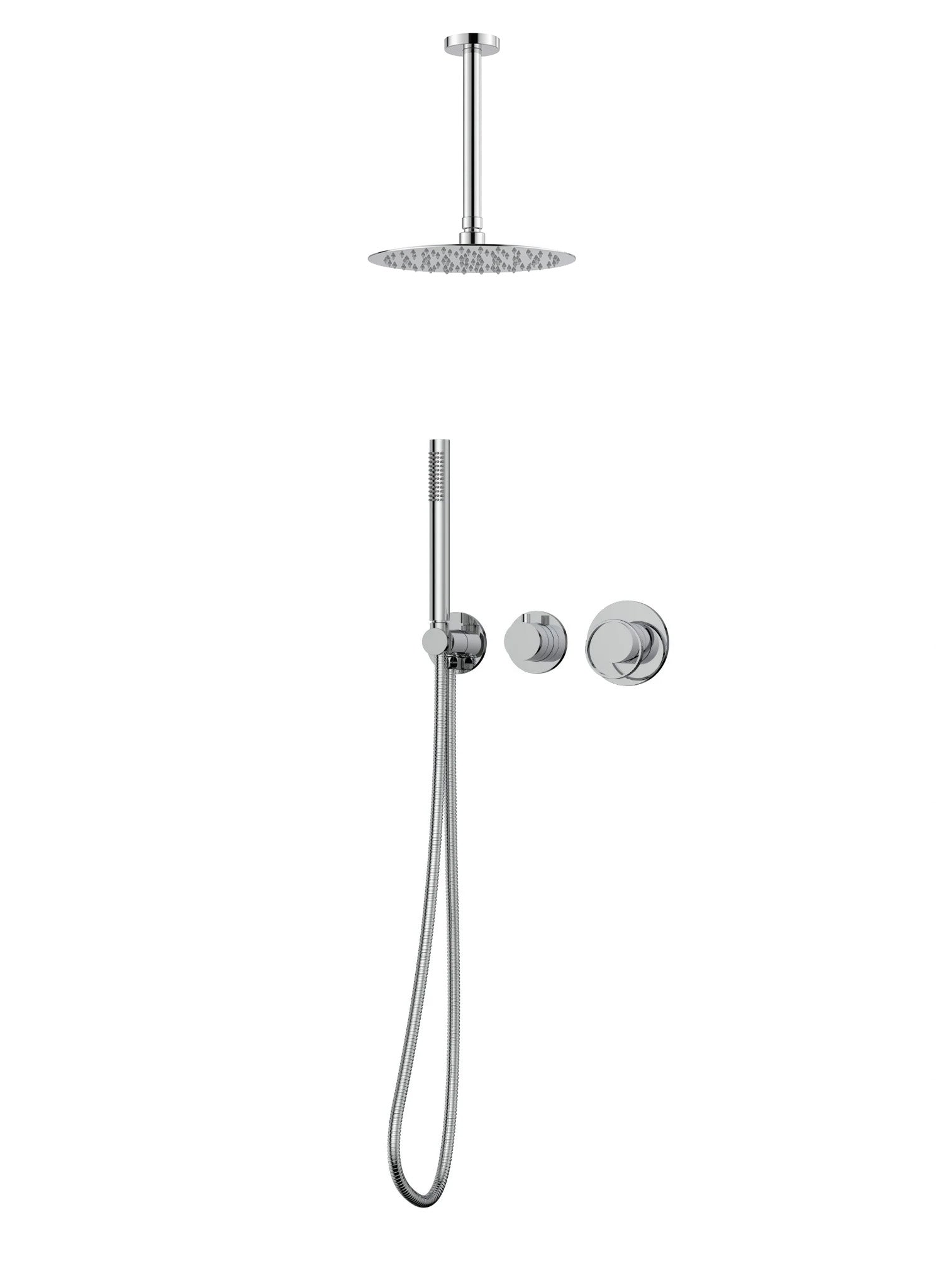 Luna 2-Function Pressure Balance Shower Set in Chrome
