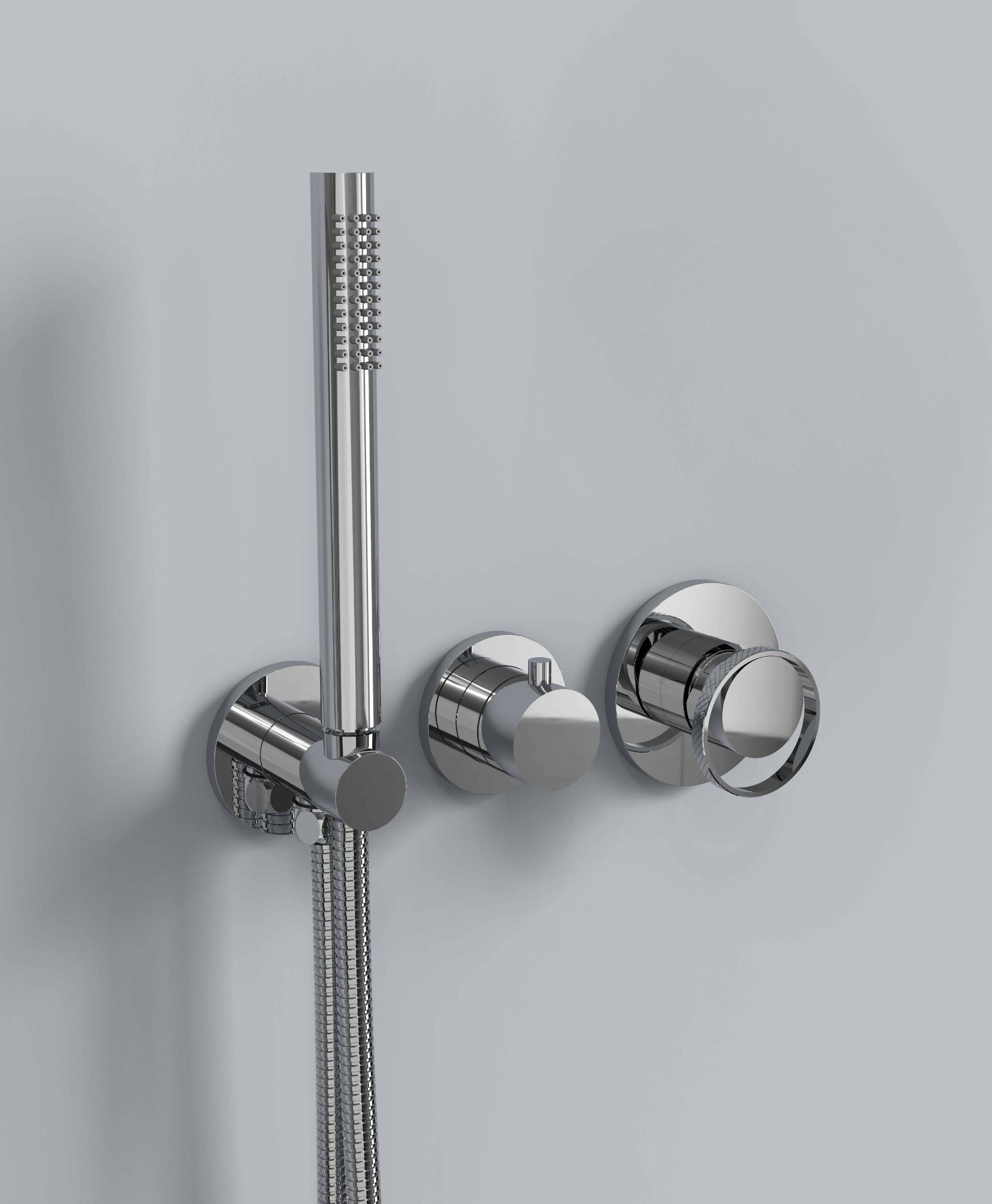 Ensemble de douche thermostatique Luna 2 fonctions - Chrome