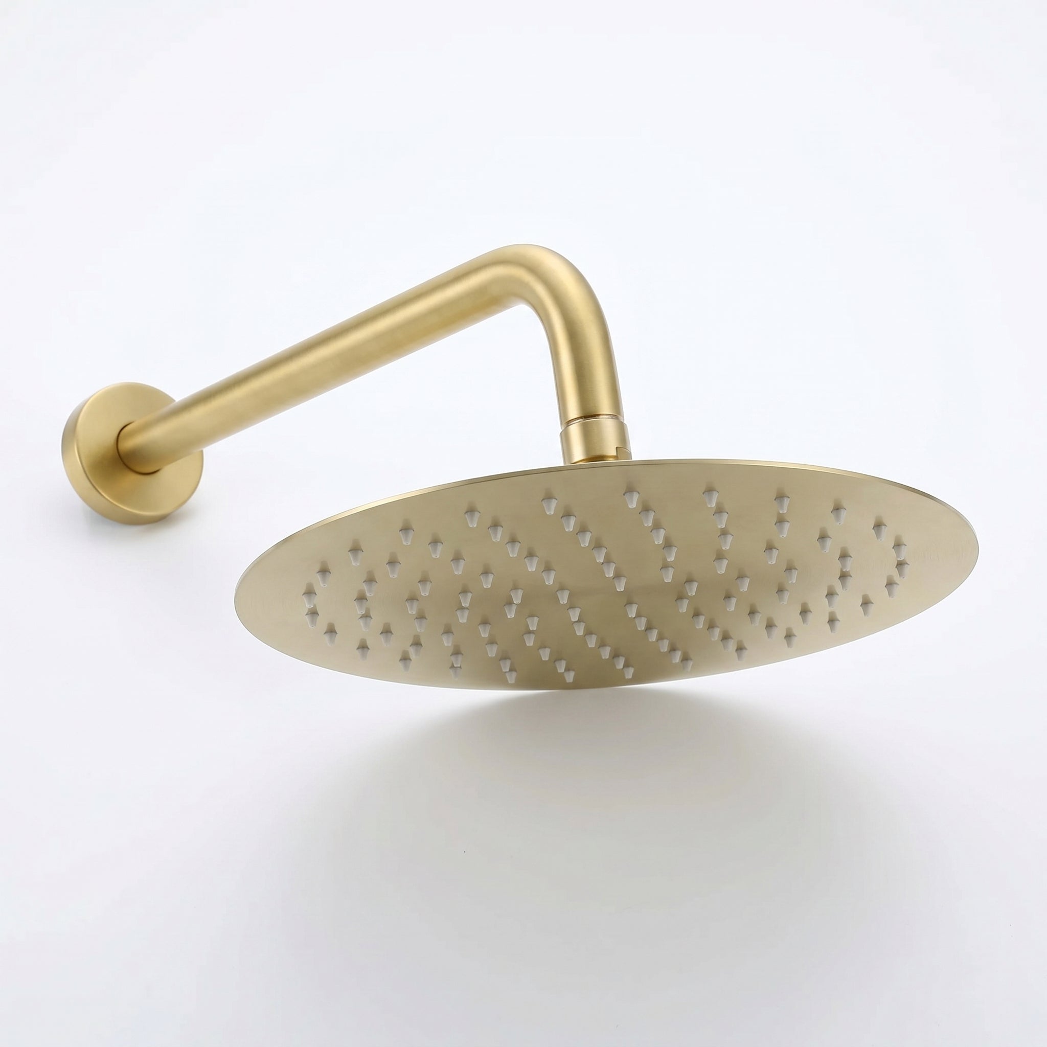Ensemble de douche pluie or brossé avec douchette - Collection Verona