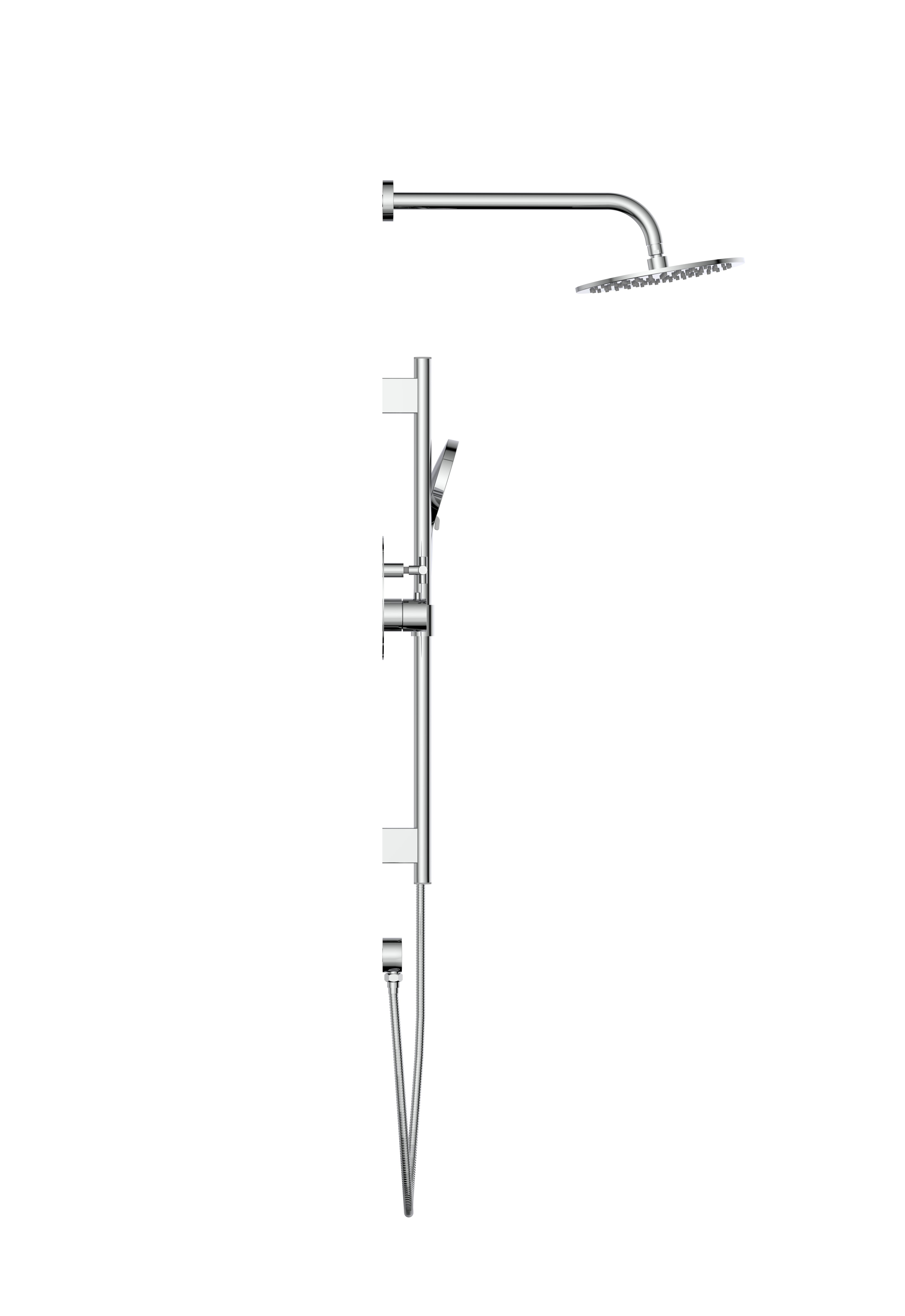 Ensemble de douche Vero à pression équilibrée 2 fonctions - Chrome