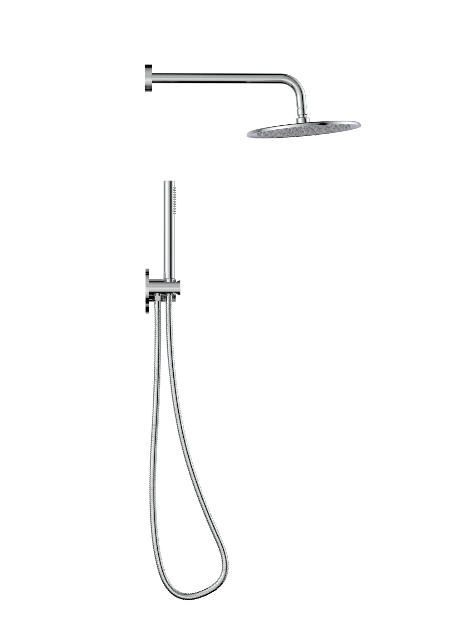 Ensemble de douche Seren 2 fonctions chrome avec pomme de douche pluie