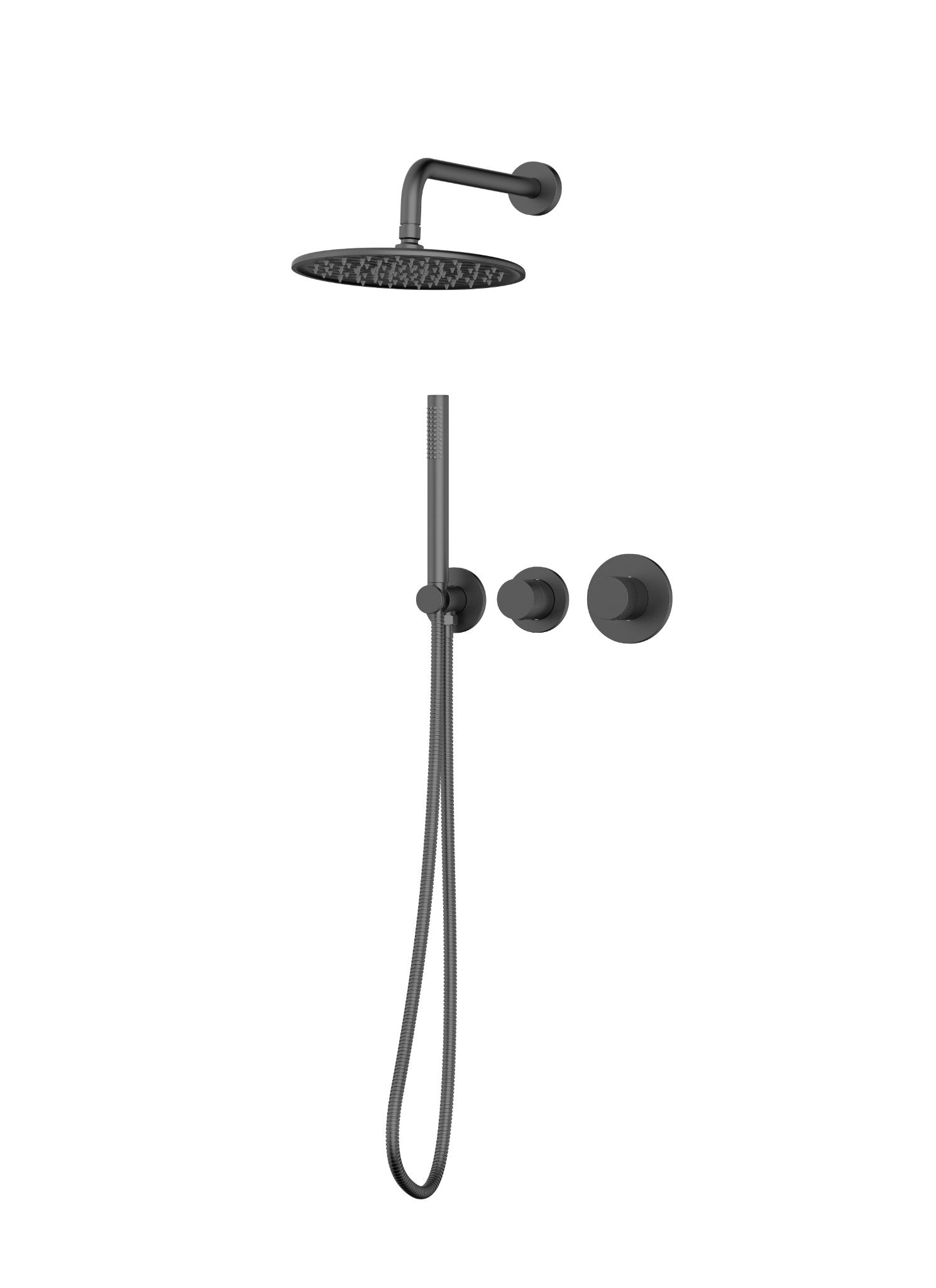 Ensemble de douche Seren 2 fonctions à équilibrage de pression - Noir mat