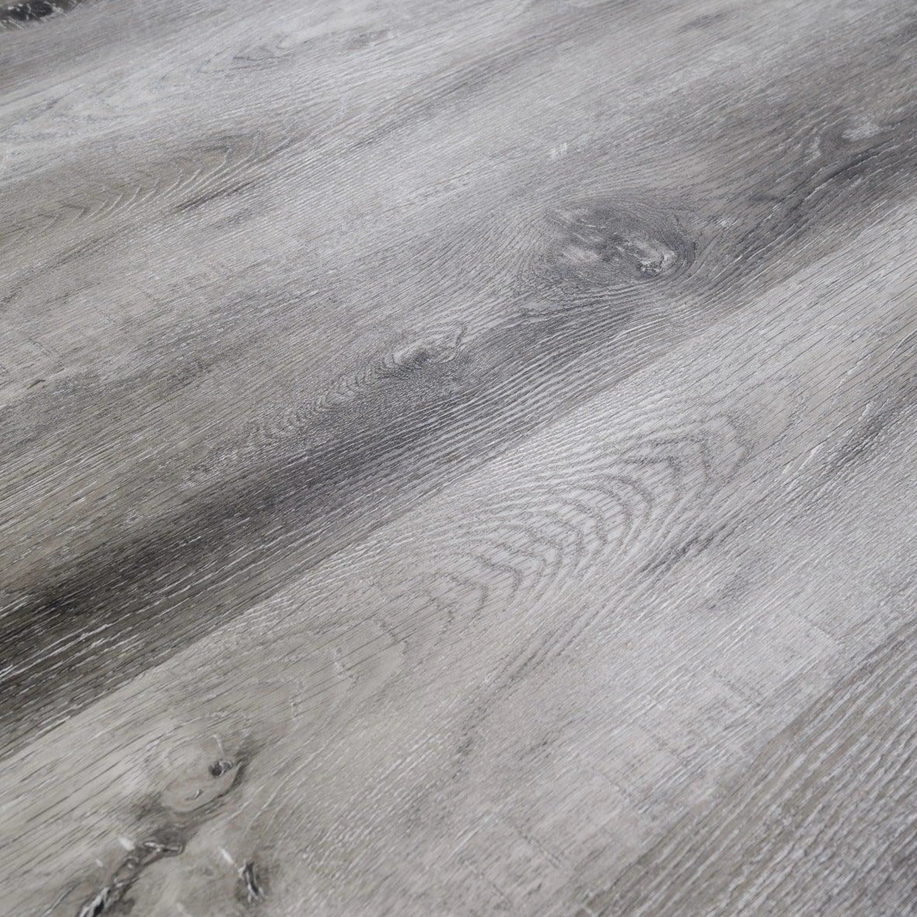 Revêtement de sol en lames SPC à clic Stonewash 6mm avec sous-couche | 7 in x 54 in