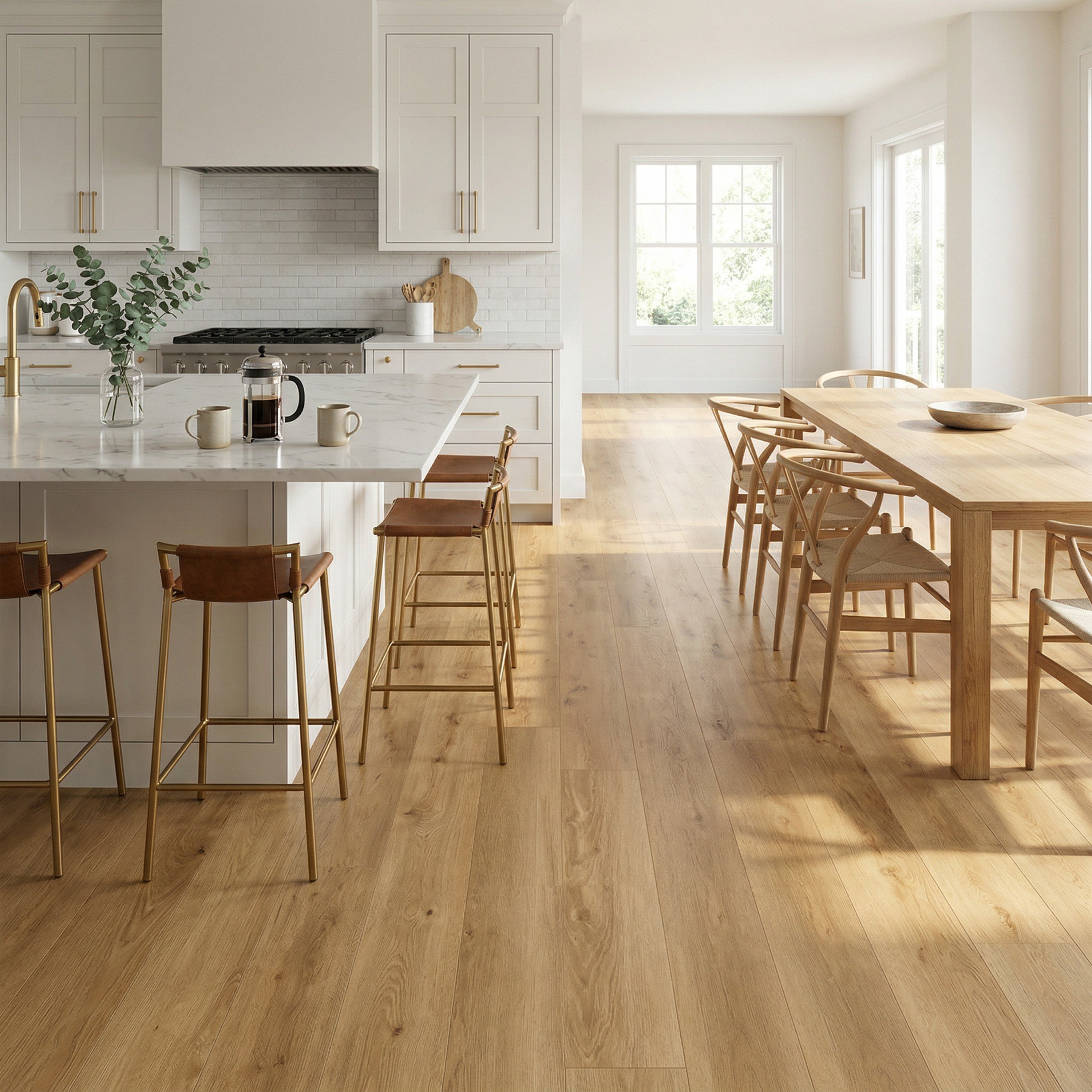 Plancher Vinyle SPC Golden Coast 6,5mm avec Sous-Couche Intégrée