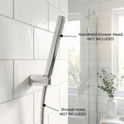 Shower Wall Bracket Chrome - Round