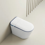 SERA Sigma Toilette-bidet intelligente, toilette monopièce avec chasse automatique à jet, couvercle à ouverture/fermeture automatique, lavage à l’eau tiède, séchage à air chaud, siège chauffant – Finition Bleu