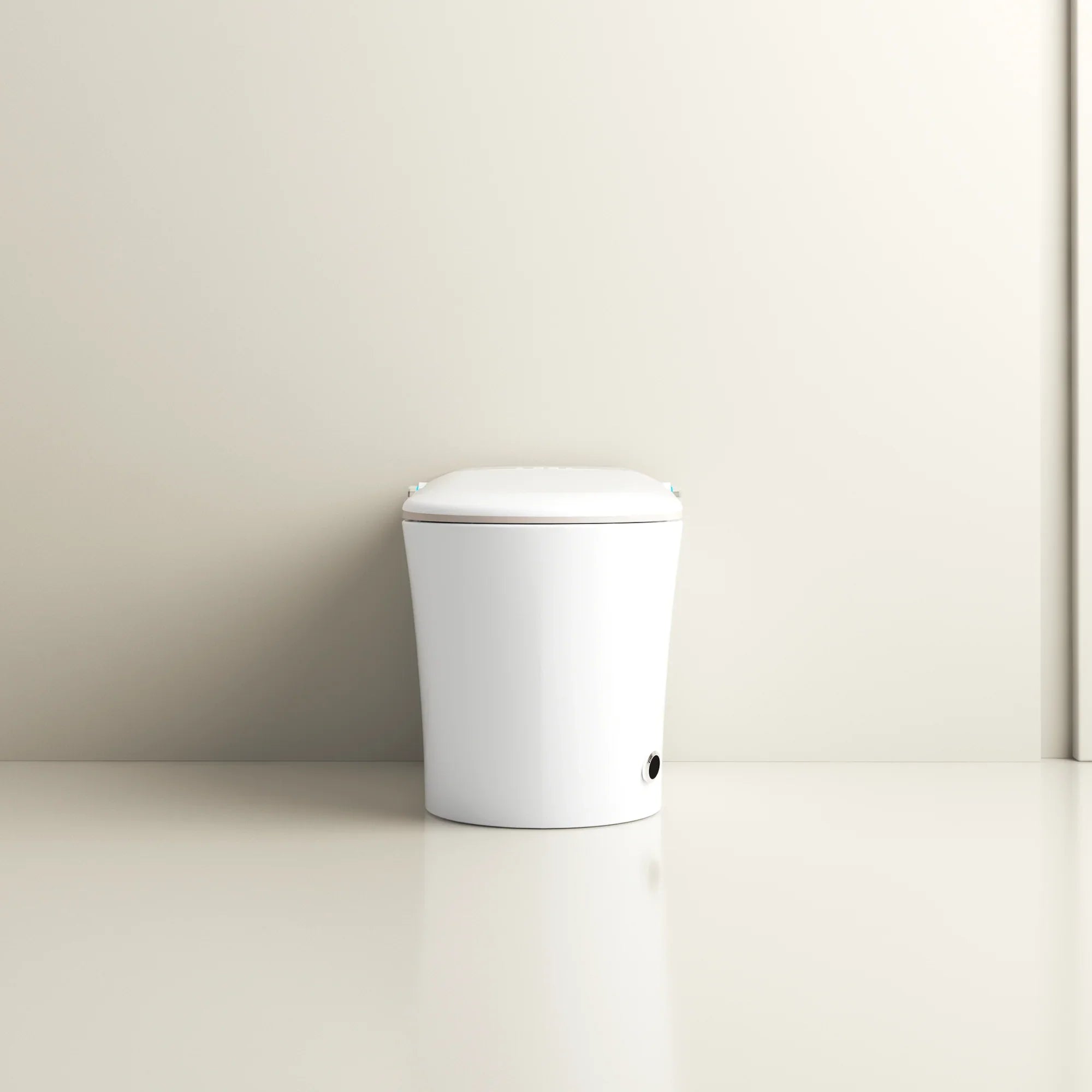 SERA Sigma Toilette-bidet intelligente, toilette monopièce avec chasse automatique à jet, couvercle à ouverture/fermeture automatique, lavage à l’eau tiède, séchage à air chaud, siège chauffant – Finition dorée