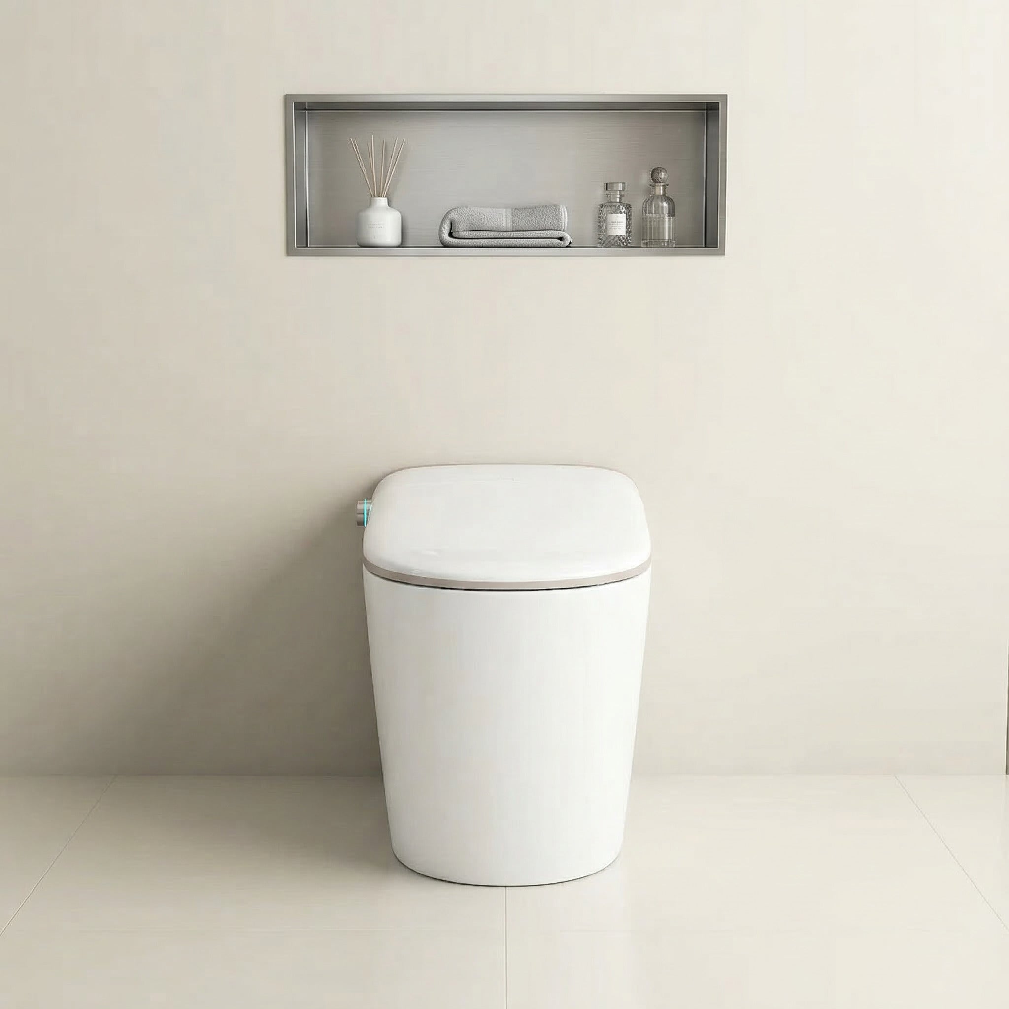 Toilette Intelligente SERA Sigma avec Accents Dorés – Sans Réservoir