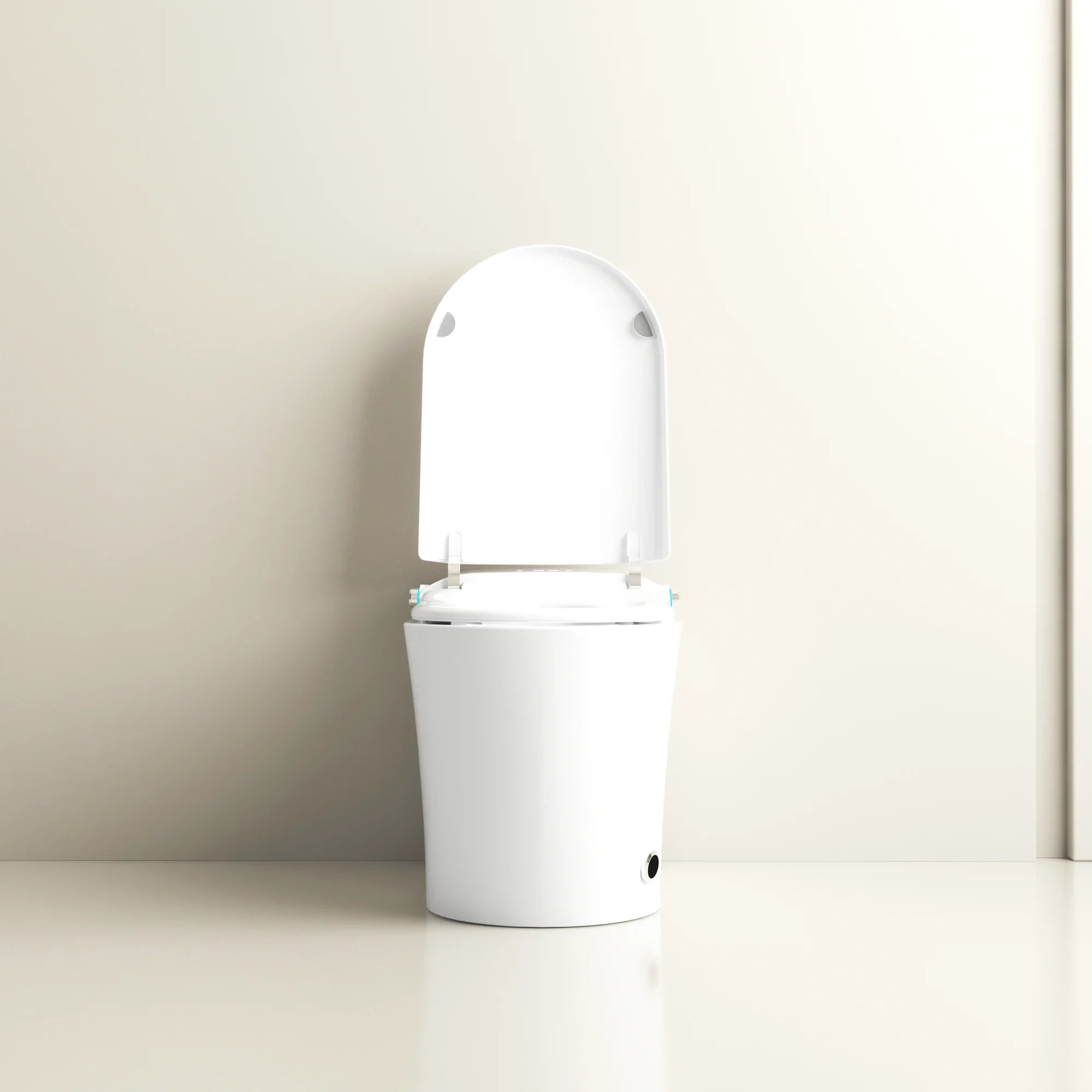 SERA Sigma Toilette-bidet intelligente, toilette monopièce avec chasse automatique à jet, couvercle à ouverture/fermeture automatique, lavage à l’eau tiède, séchage à air chaud, siège chauffant – Finition blanc