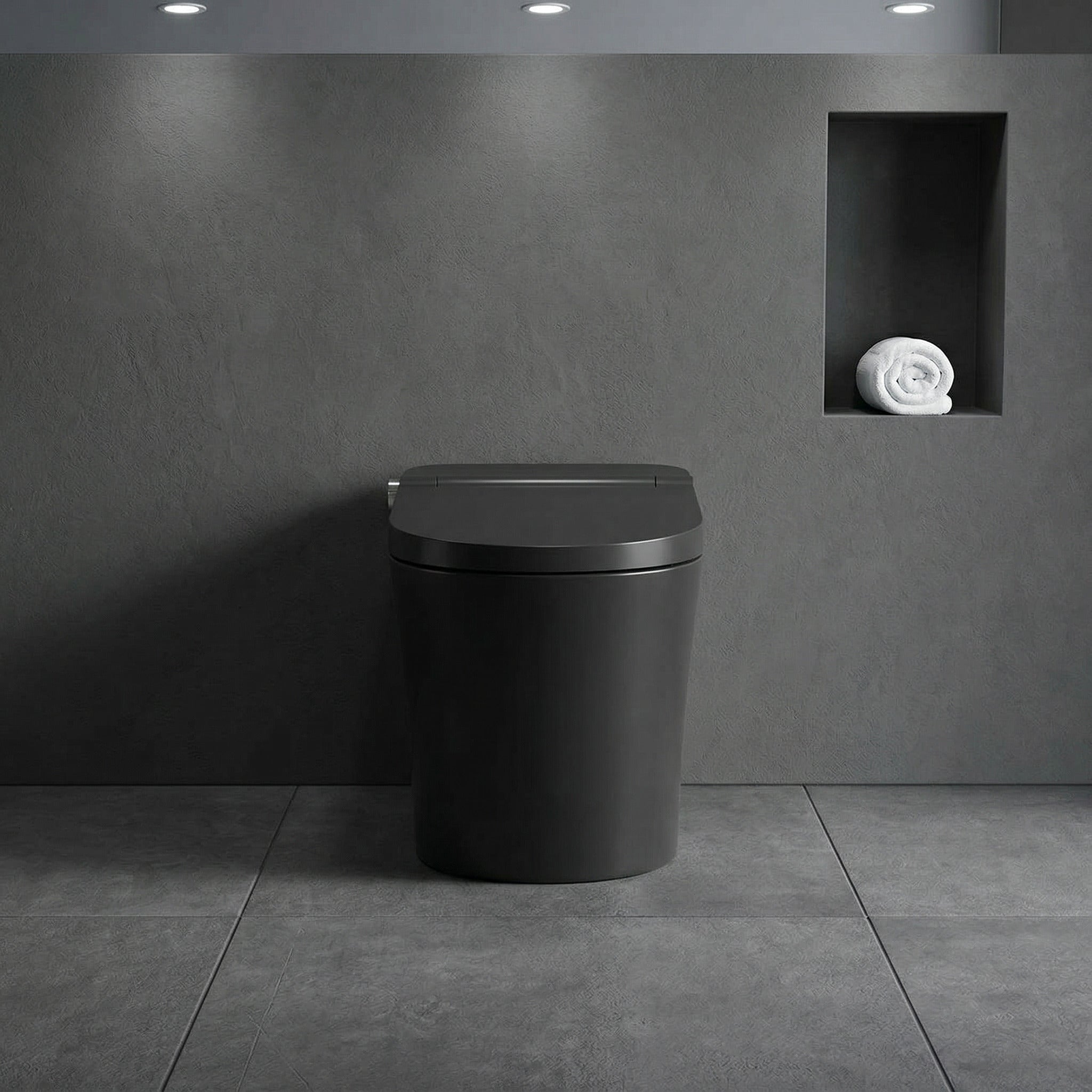 SERA Omega Black Smart Bidet Toilet Without Tank