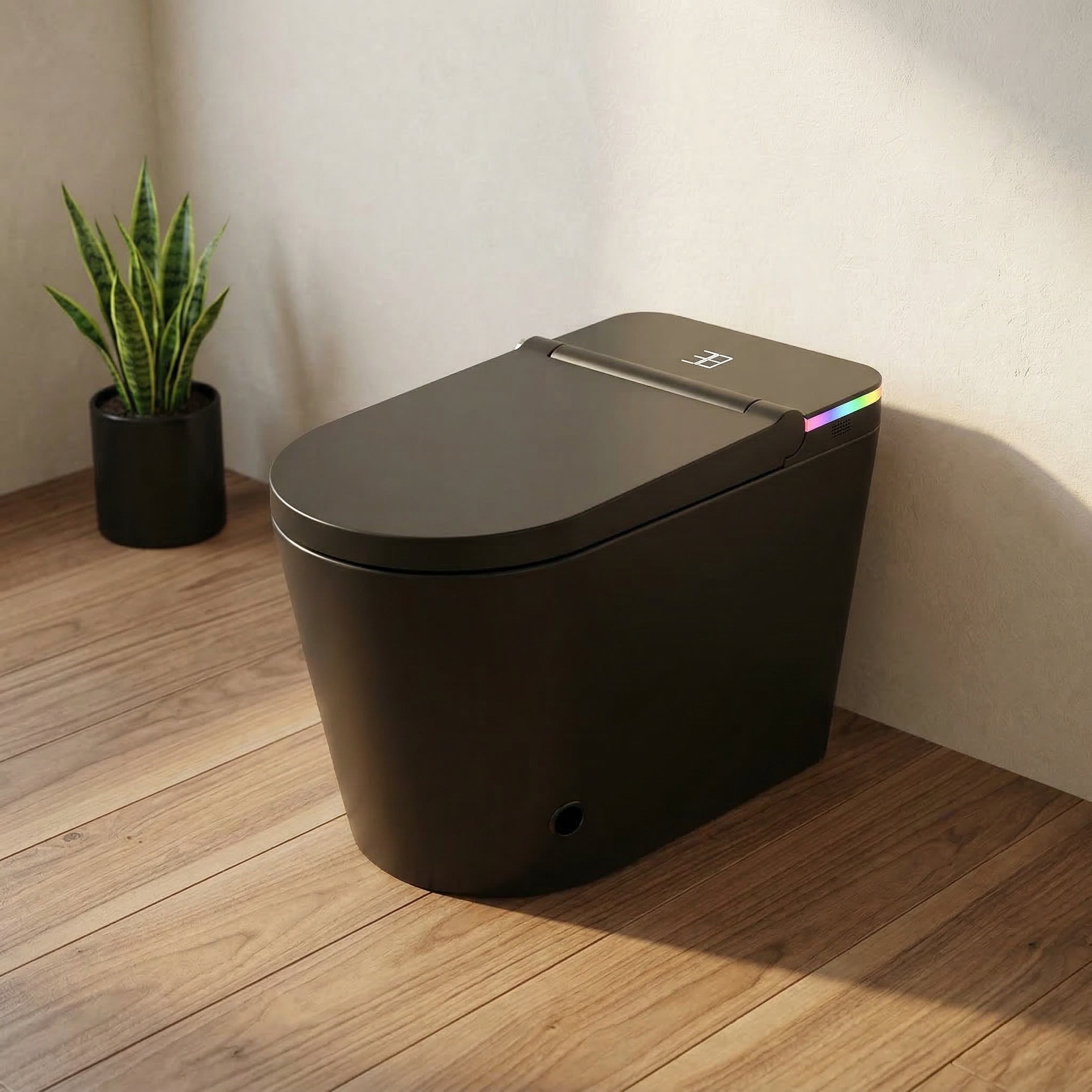 SERA Omega Black Smart Bidet Toilet Without Tank