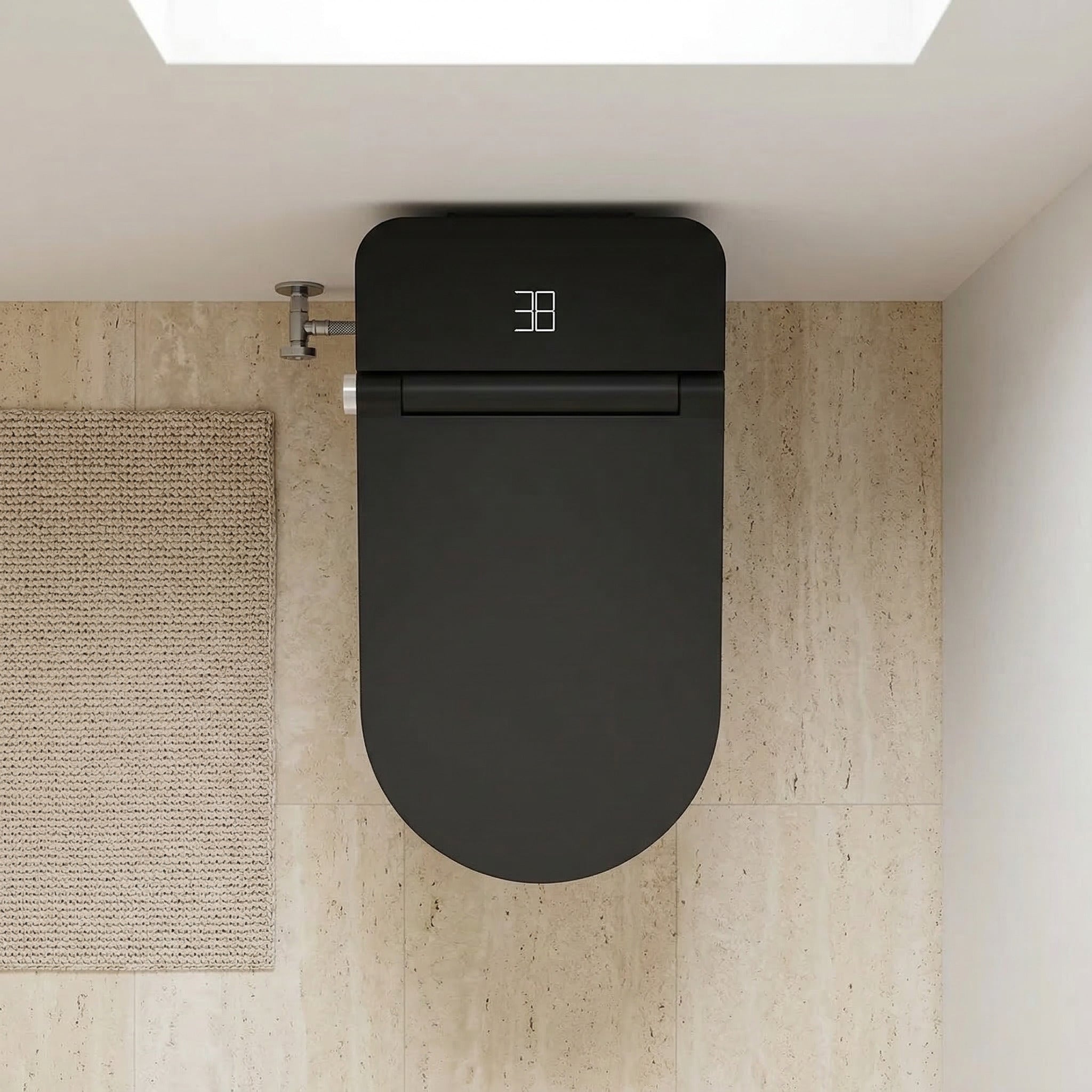 SERA Omega Black Smart Bidet Toilet Without Tank