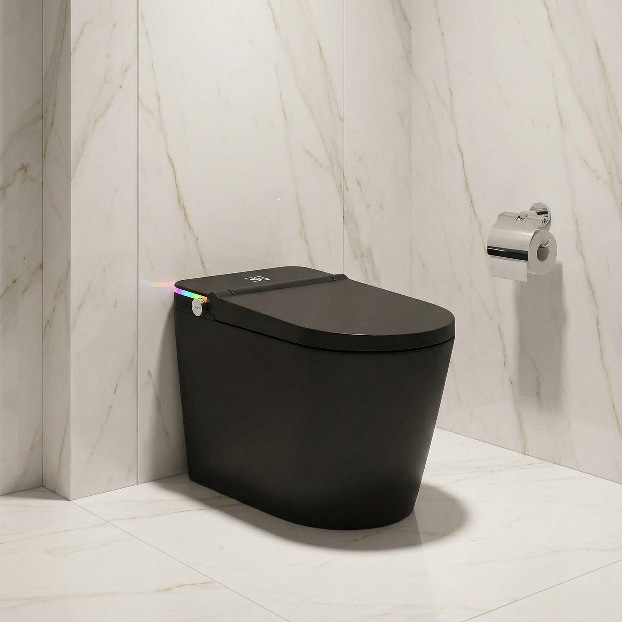 SERA Omega Black Smart Bidet Toilet Without Tank