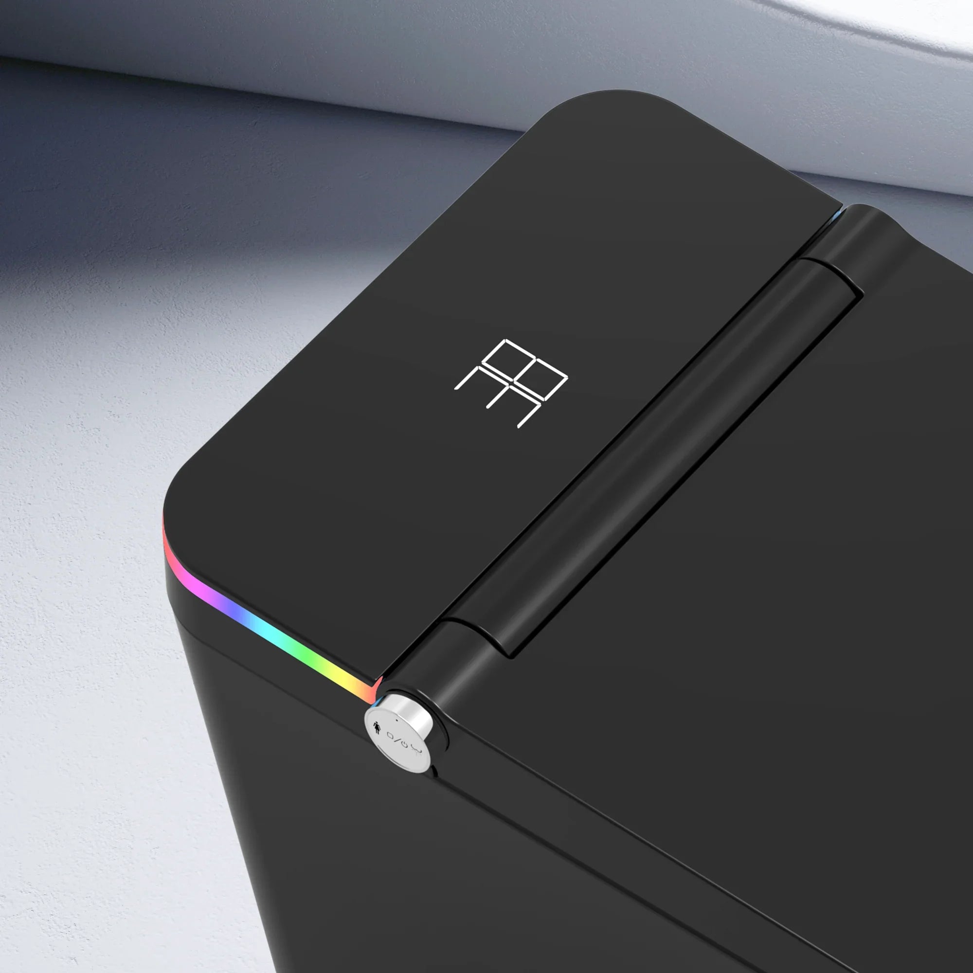 Sera Omega Smart Bidet Toilet, One-Piece Toilet with Auto Jet Flush, Auto Open/Close Lid, Warm Water Wash, Warm-Air Dryer, Heated Seat – Black