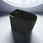 Sera Omega Smart Bidet Toilet, One-Piece Toilet with Auto Jet Flush, Auto Open/Close Lid, Warm Water Wash, Warm-Air Dryer, Heated Seat – Black