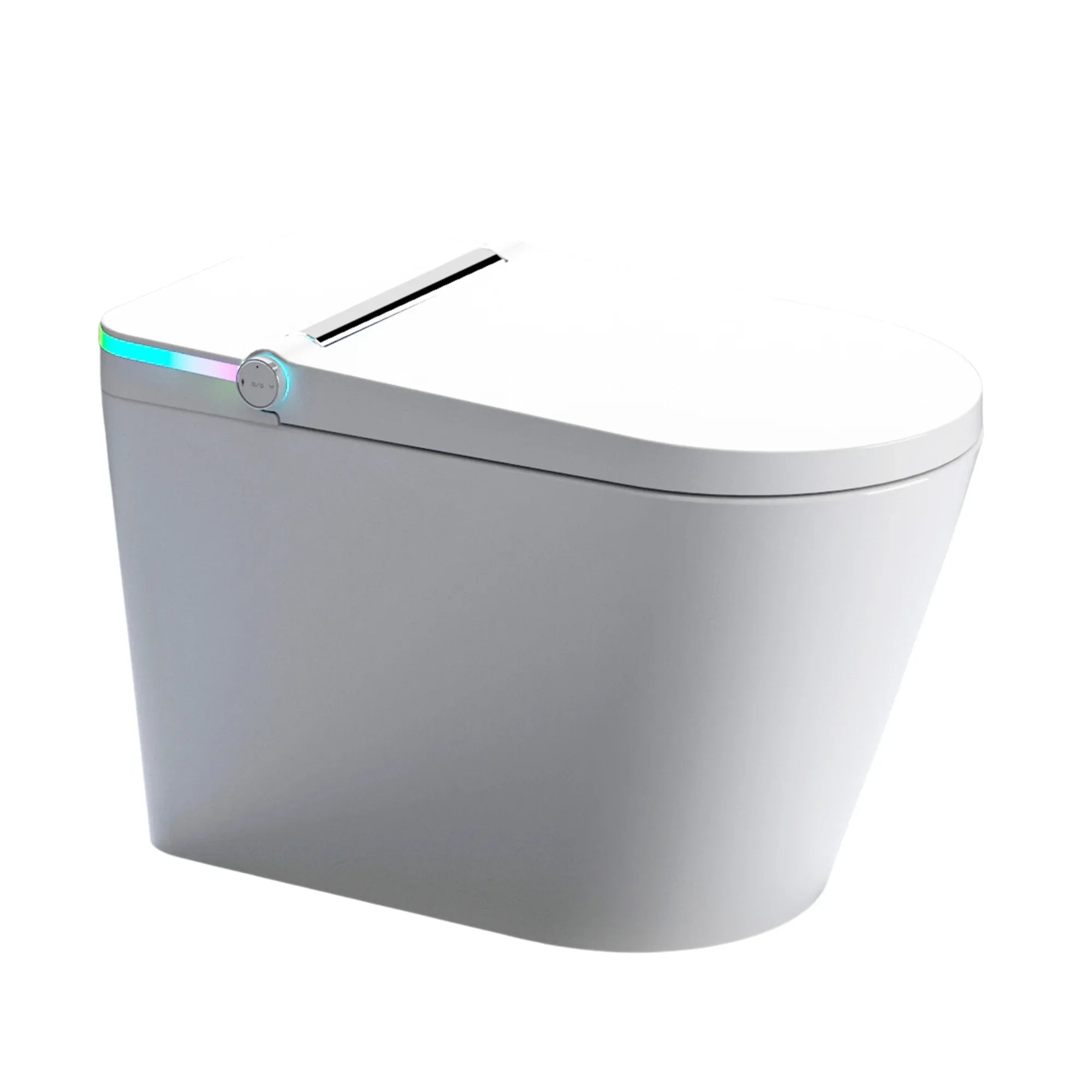 Sera Omega Toilette intelligente avec bidet, monobloc avec chasse à jet automatique, abattant auto-ouvrant/fermant, lavage à l’eau chaude, sécheur à air chaud, siège chauffant – Blanc