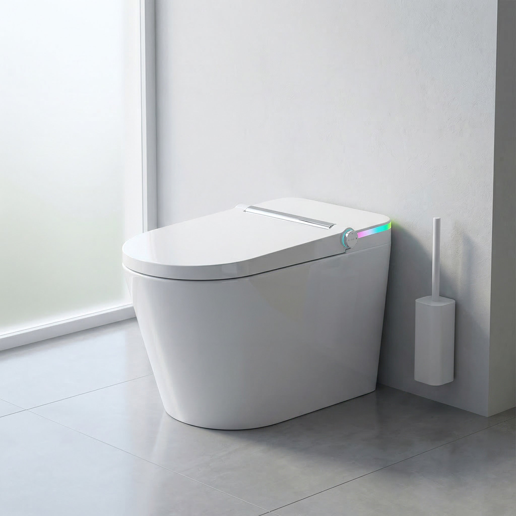 Toilette Intelligente SERA Omega Sans Réservoir – Chasse Automatique, Siège Chauffant et Bidet Intégré
