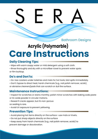 Countertop Care Instructions