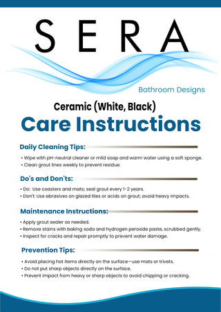 Countertop Care Instructions