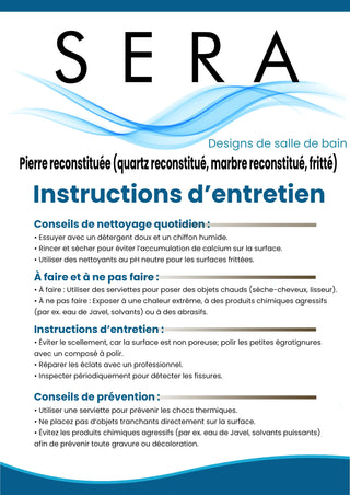 Countertop Care Instructions