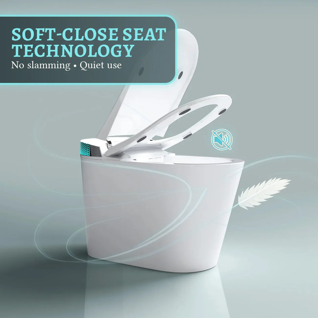SERA Witty Toilette-bidet intelligente, toilette monopièce avec chasse automatique à jet, couvercle à ouverture/fermeture automatique, lavage à l’eau tiède, séchage à air chaud, siège chauffant – Affichage blanc