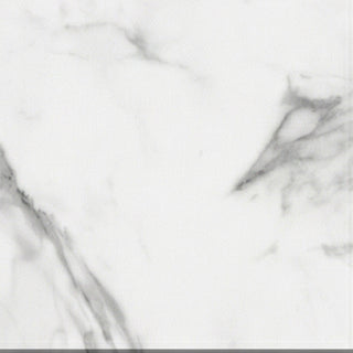 Carreaux de Vinyle de Luxe True Grout, Marbre de Carrare Blanc Mat, 5 mm, SPC | 12 po x 48 po